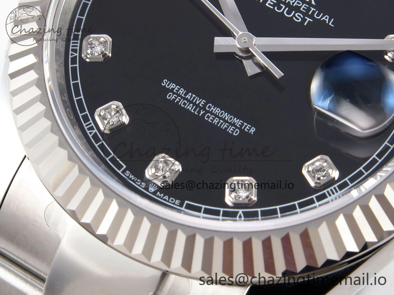 DateJust 41 126334 EWEF Best Edition Black Diamonds Dial on Oyster Bracelet A Timeless 1058