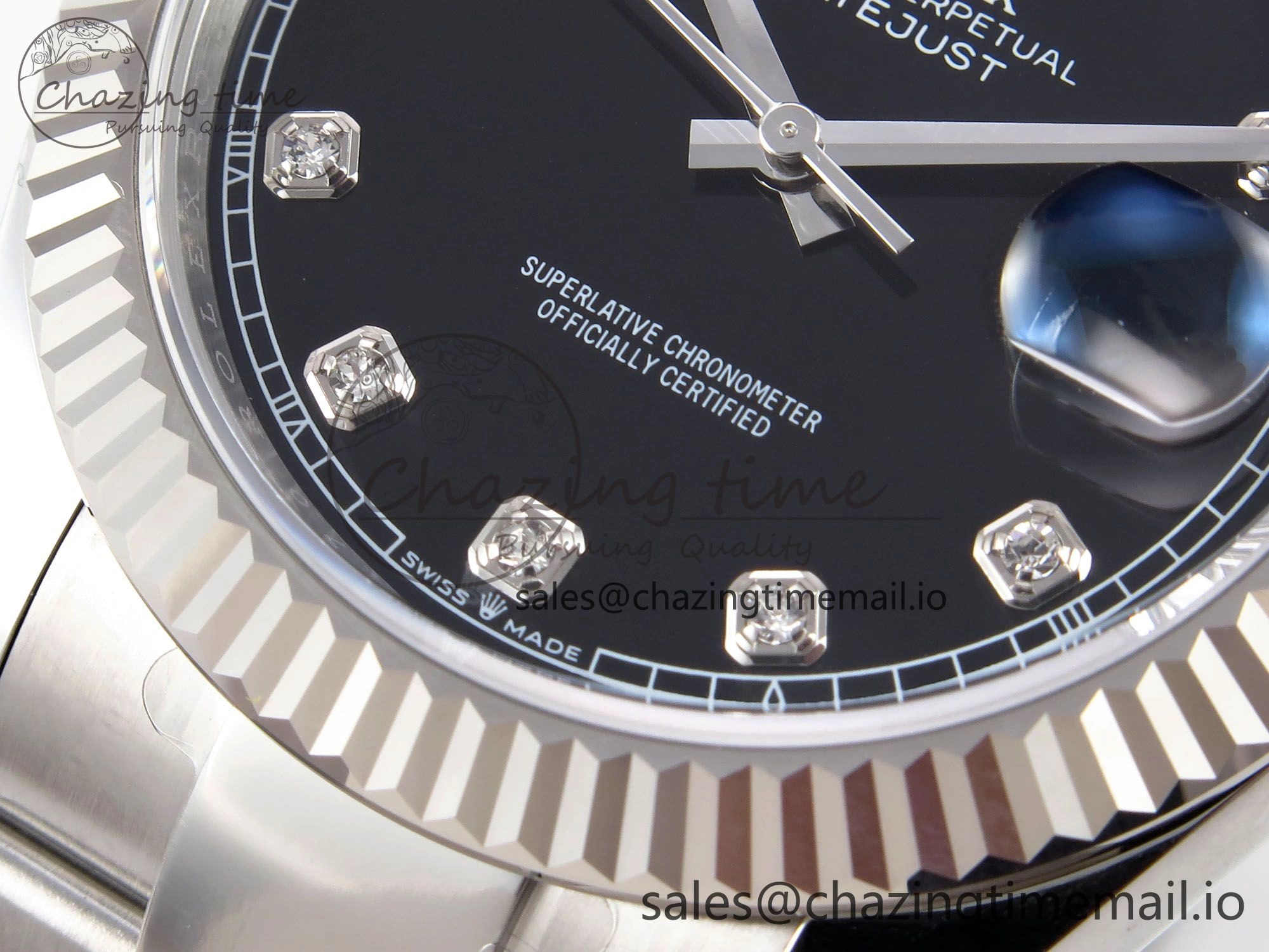 DateJust 41 126334 EWEF Best Edition Black Diamonds Dial on Oyster Bracelet A Timeless 1058