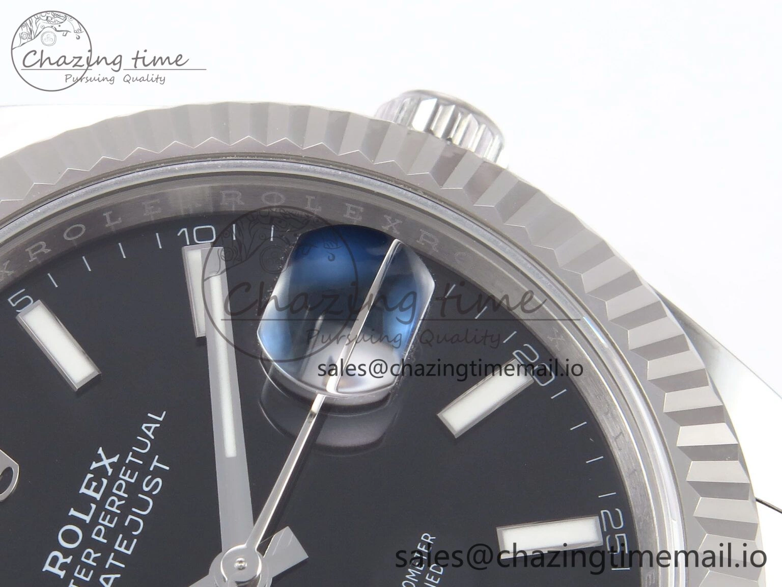 DateJust 41 126334 EWEF Best Edition Black Stick Dial on Oyster Bracelet A TravelReady 1060