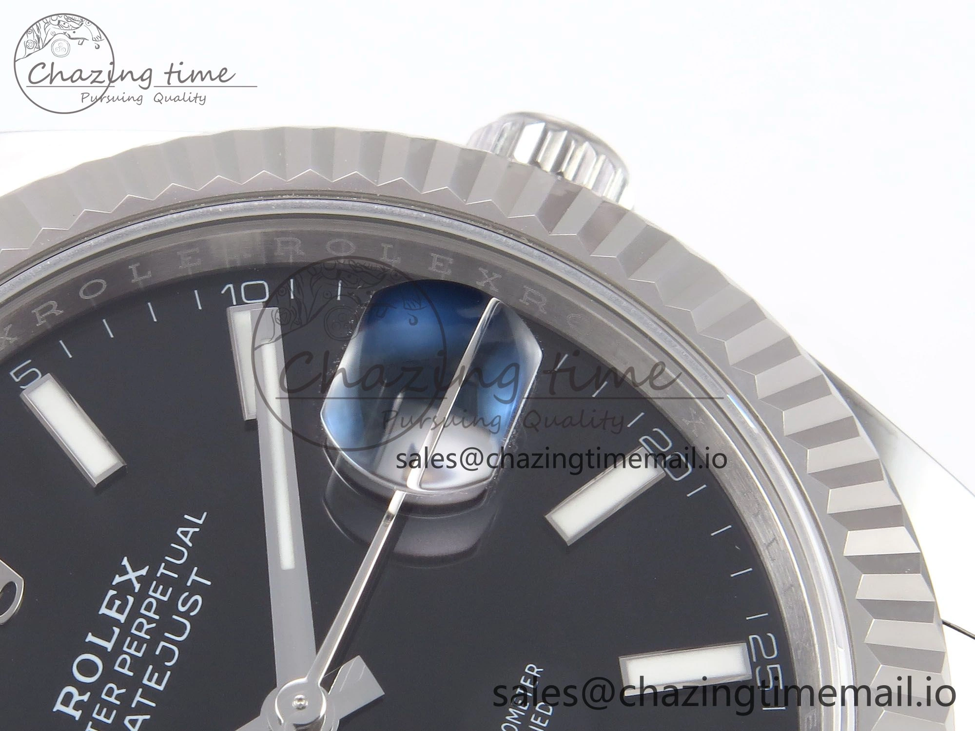 DateJust 41 126334 EWEF Best Edition Black Stick Dial on Oyster Bracelet A TravelReady 1060