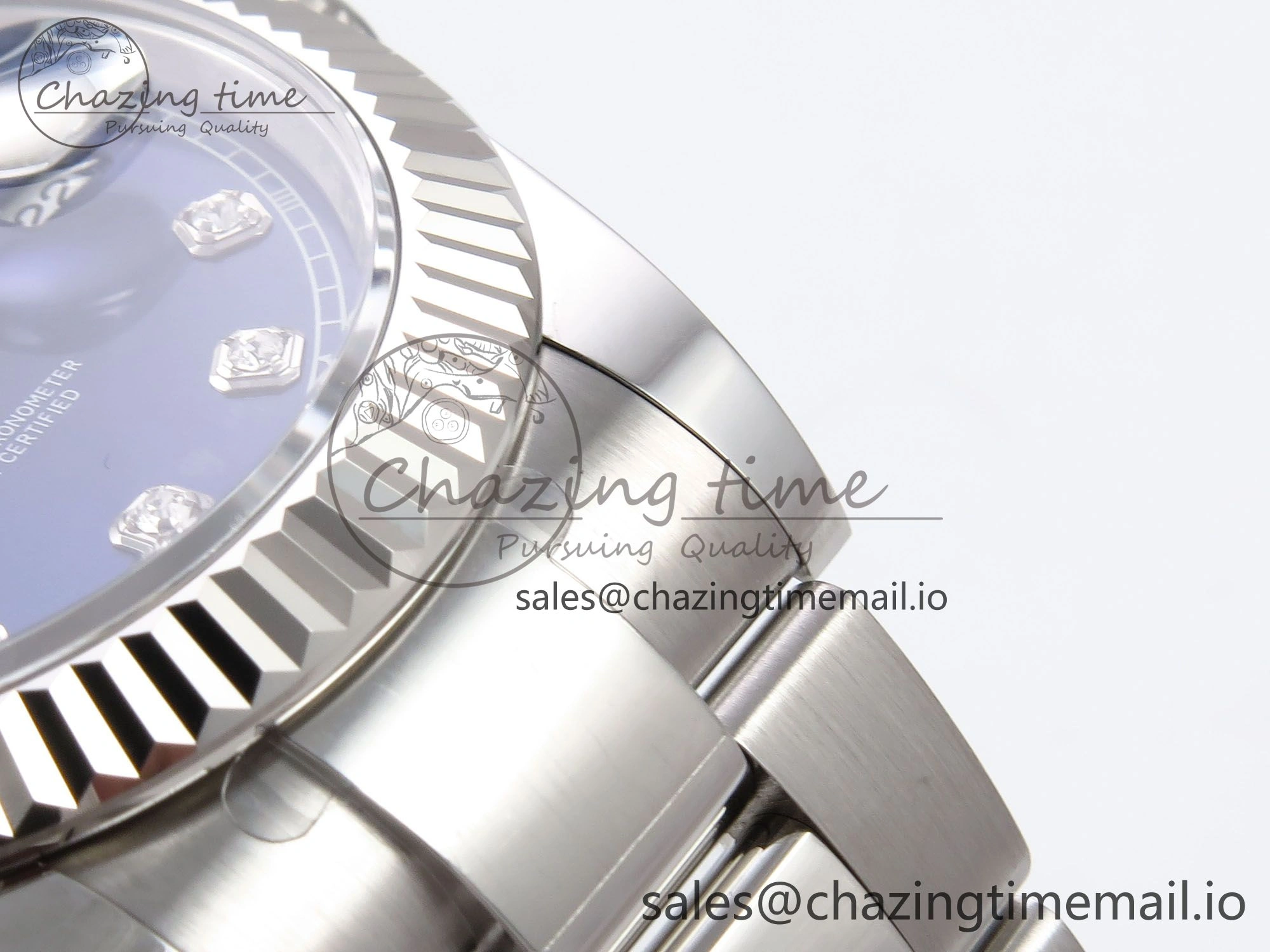 Practical DateJust 41 126334 EWEF Best Edition Blue Diamonds Dial on Oyster Bracelet A 1057