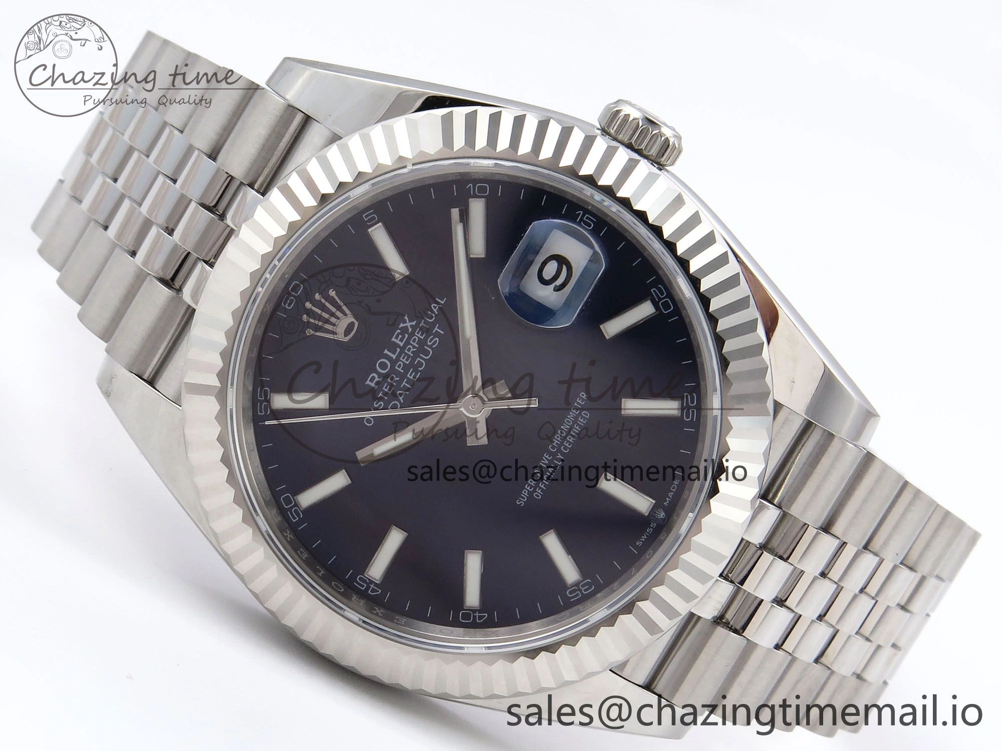 DateJust 41 126334 EWEF Best Edition Blue Stick Dial on Jubilee Bracelet A Bold 1041