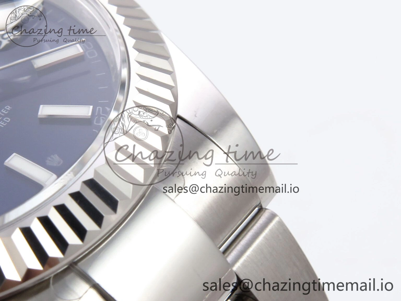 Stylish DateJust 41 126334 EWEF Best Edition Blue Stick Dial on Oyster Bracelet A 1047