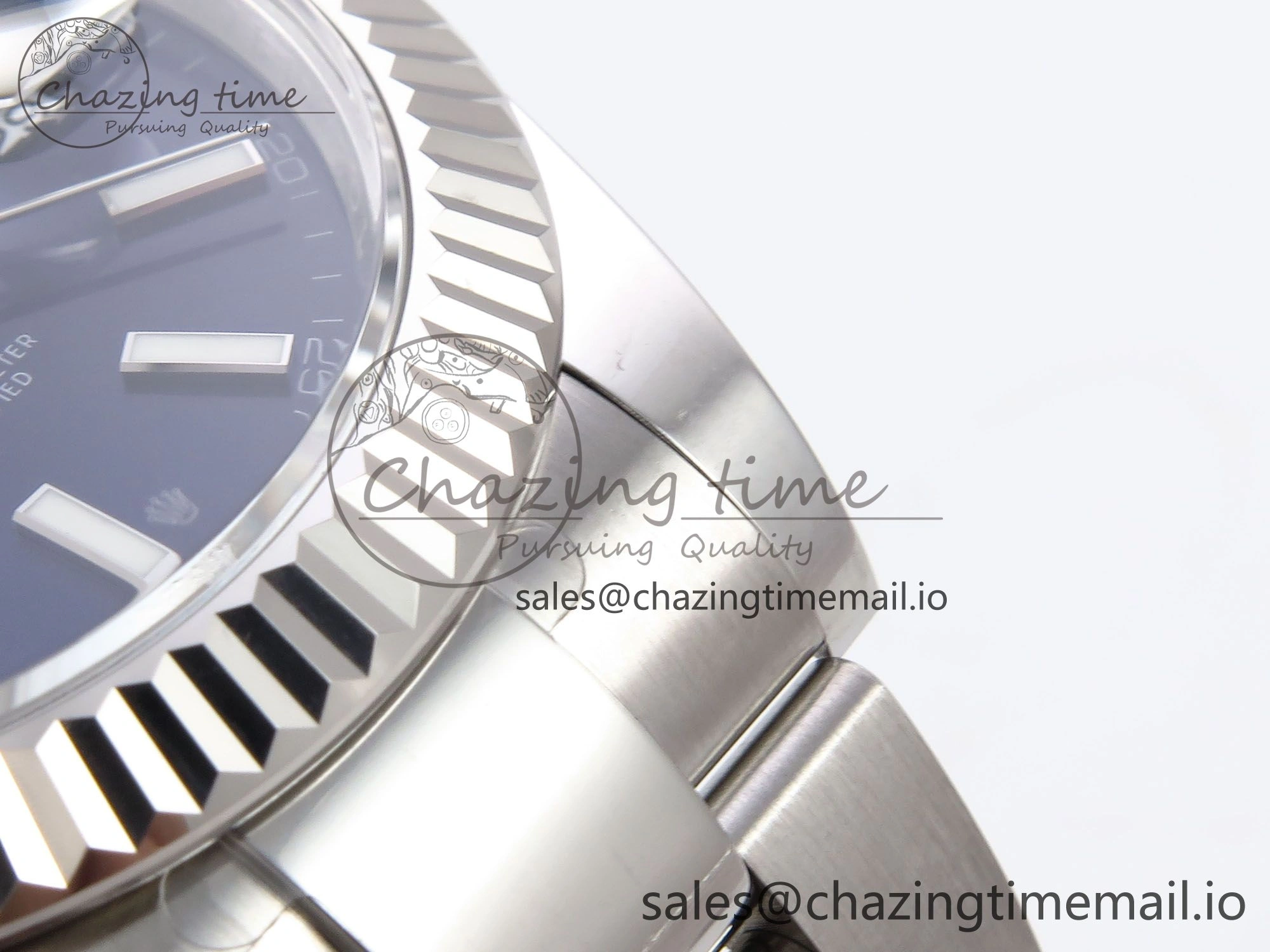 Stylish DateJust 41 126334 EWEF Best Edition Blue Stick Dial on Oyster Bracelet A 1047