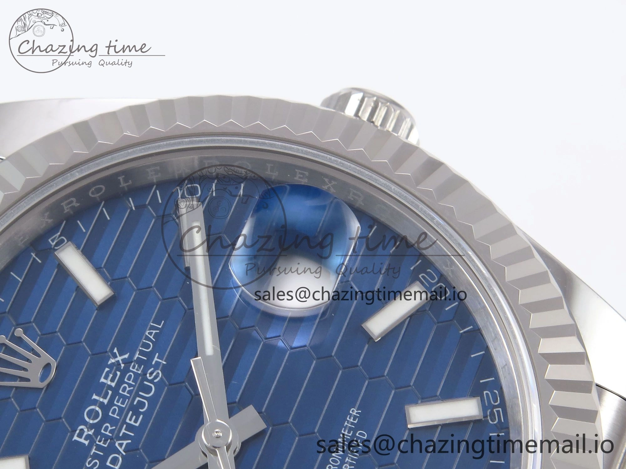 Neat DateJust 41 126334 EWEF Best Edition Blue Textured Dial on Jubilee Bracelet A 1044