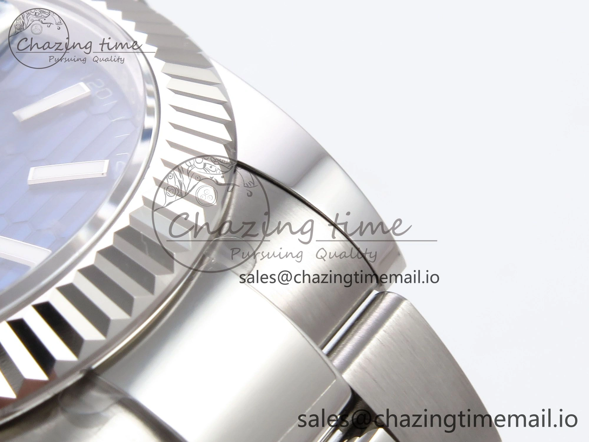 BestValue DateJust 41 126334 EWEF Best Edition Blue Textured Dial on Oyster Bracelet A 1053