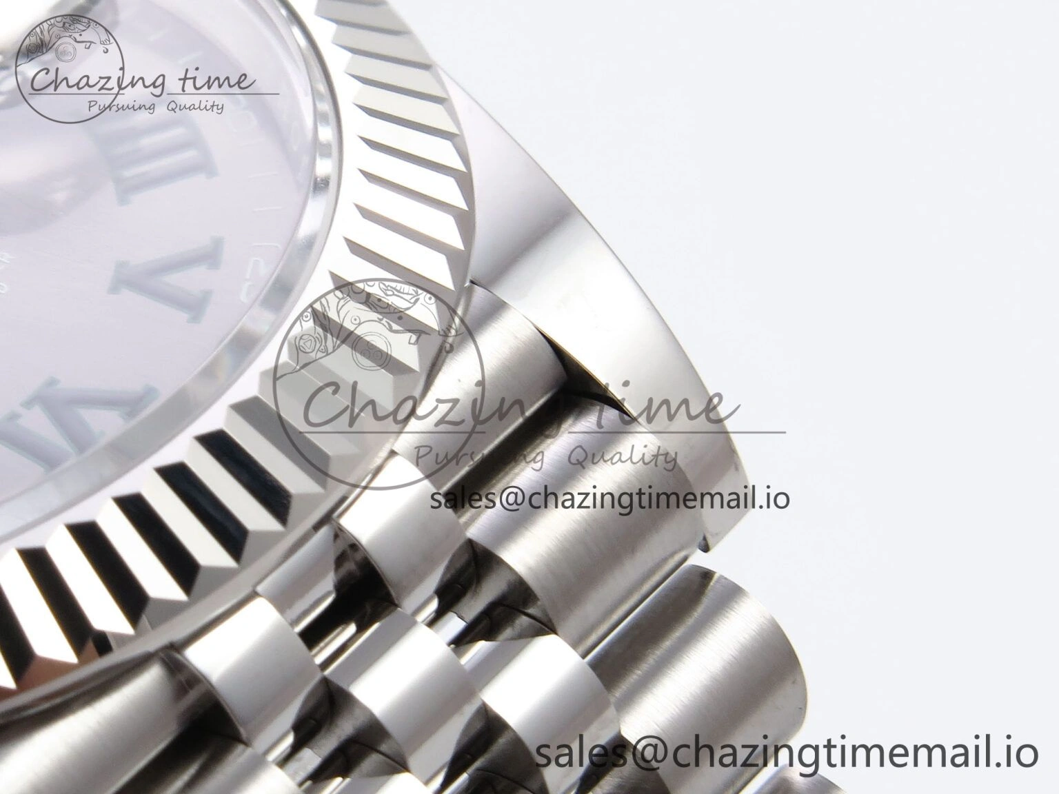 ZipUp DateJust 41 126334 EWEF Best Edition Gray Dial Green Roman on Jubilee Bracelet A 1045
