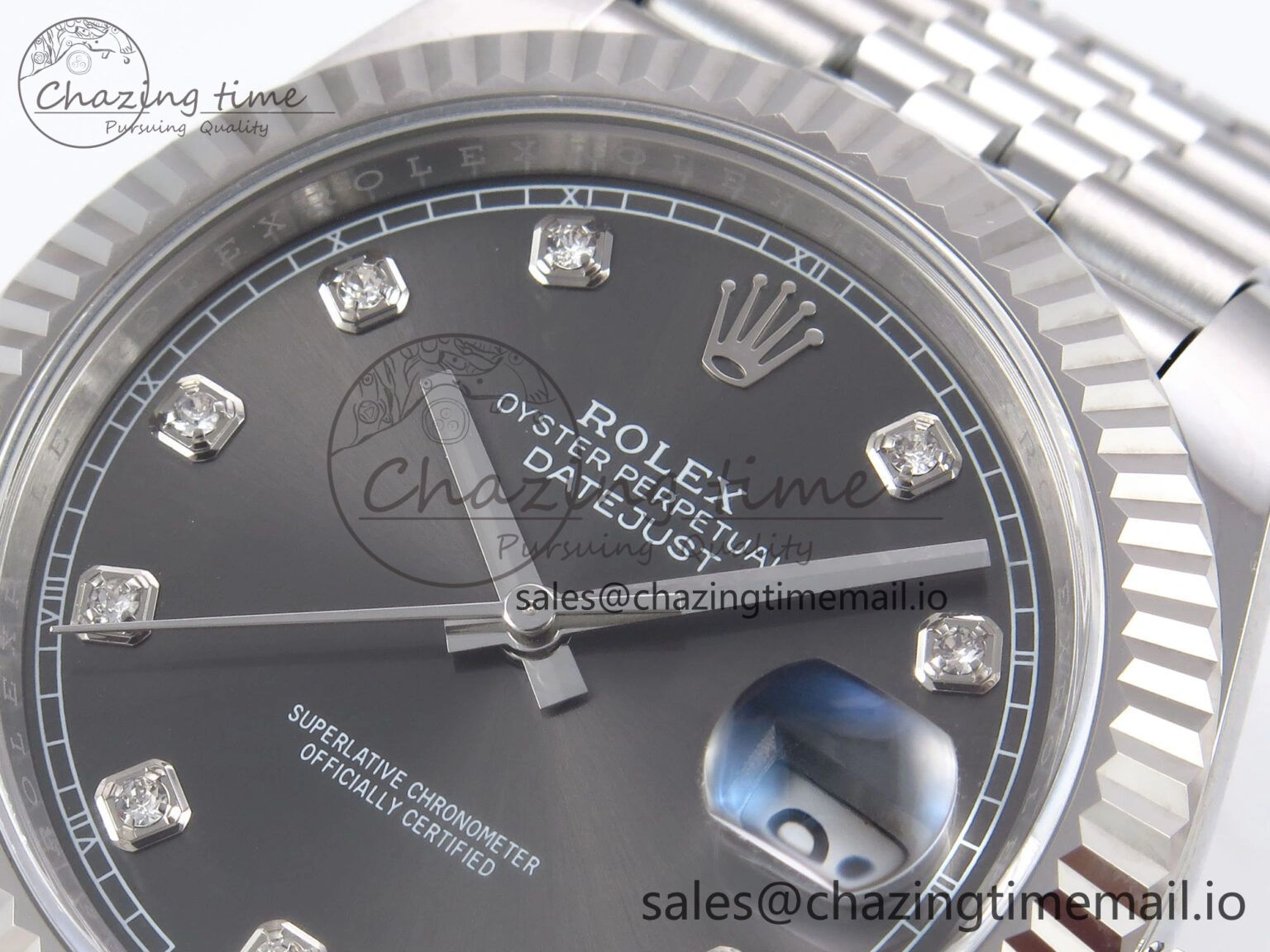 DateJust 41 126334 EWEF Best Edition Gray Diamonds Dial on Jubilee Bracelet A Timeless 1042