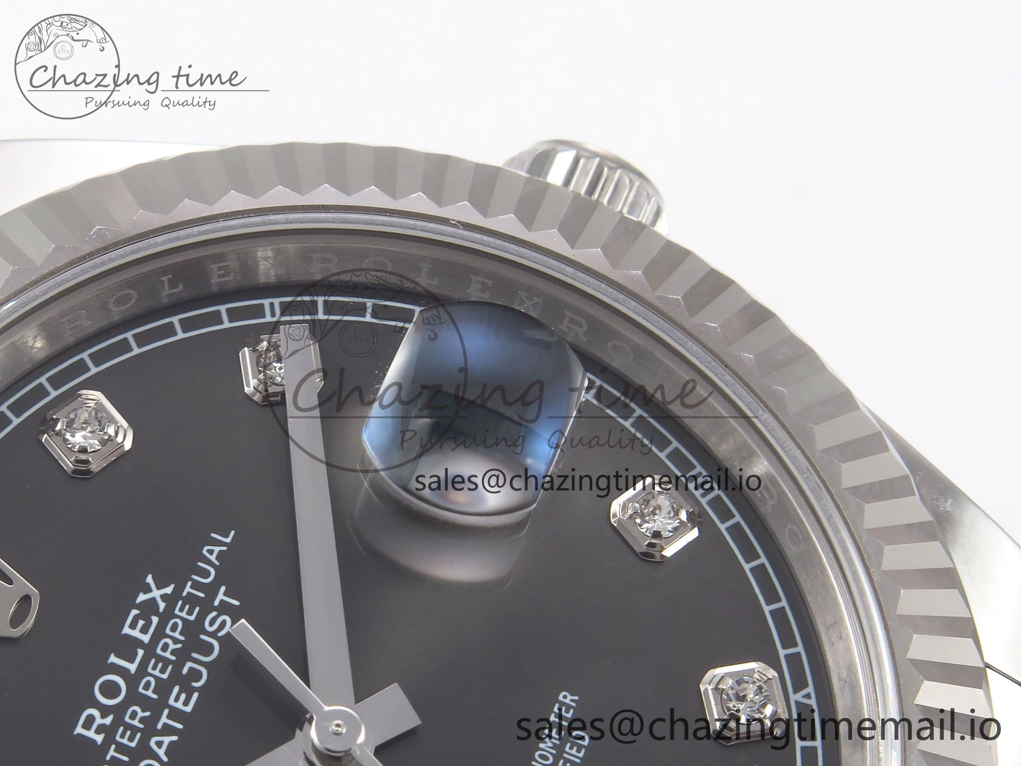 Functional DateJust 41 126334 EWEF Best Edition Gray Diamonds Dial on Oyster Bracelet A 1059