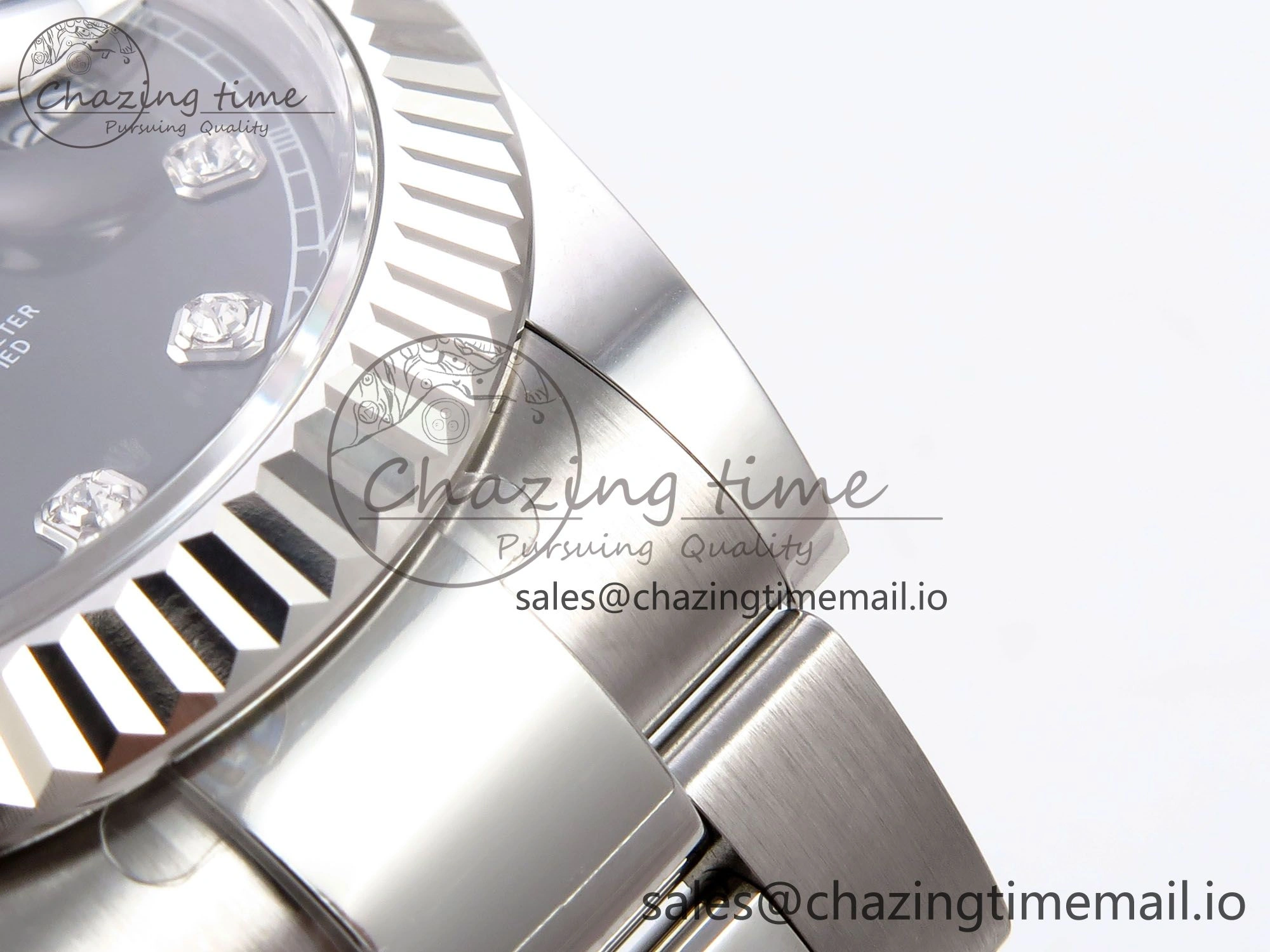 Functional DateJust 41 126334 EWEF Best Edition Gray Diamonds Dial on Oyster Bracelet A 1059
