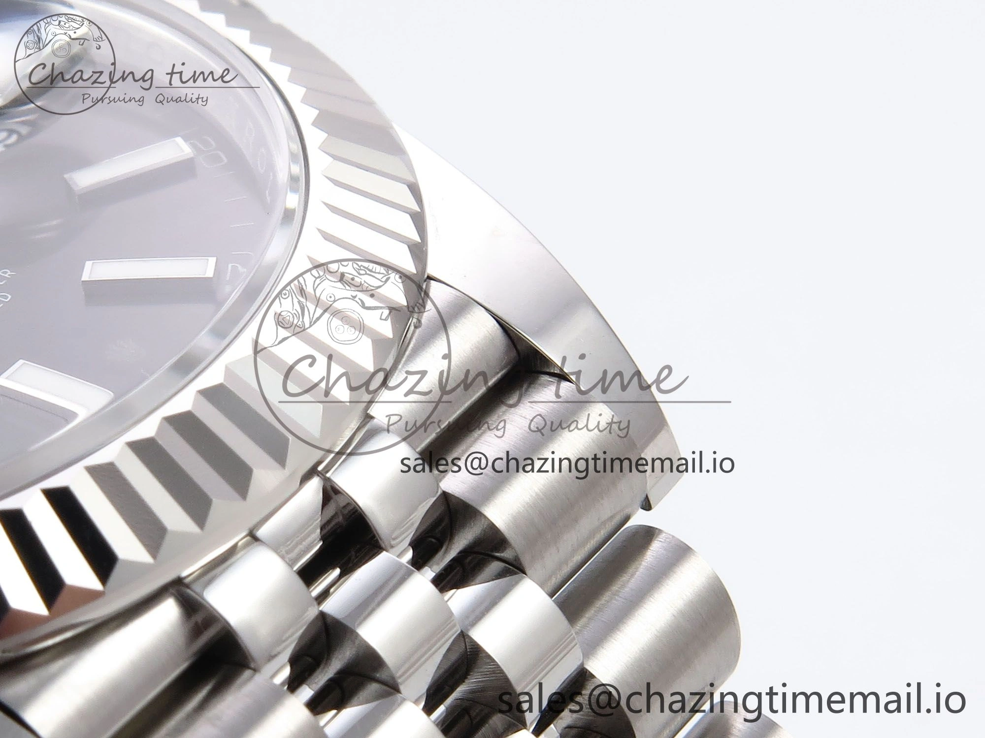Breathable DateJust 41 126334 EWEF Best Edition Gray Stick Dial on Jubilee Bracelet A 1018