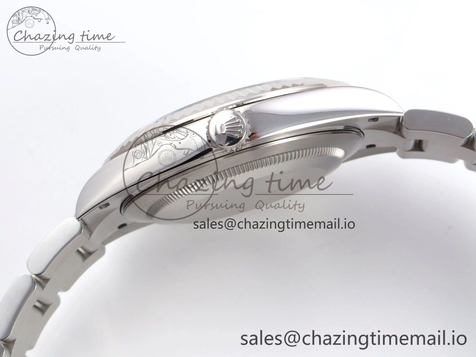 Packable DateJust 41 126334 EWEF Best Edition Gray Stick Dial on Oyster Bracelet A 1055