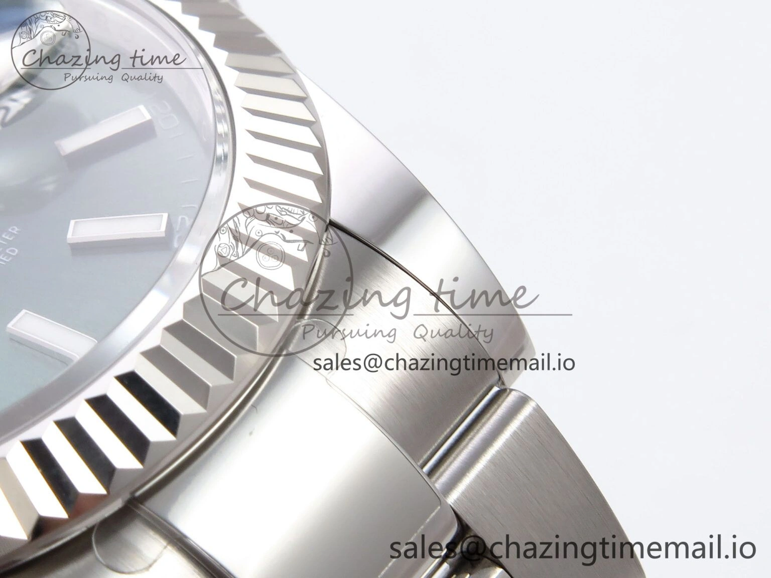 Durable DateJust 41 126334 EWEF Best Edition Green Stick Dial on Oyster Bracelet A 1015