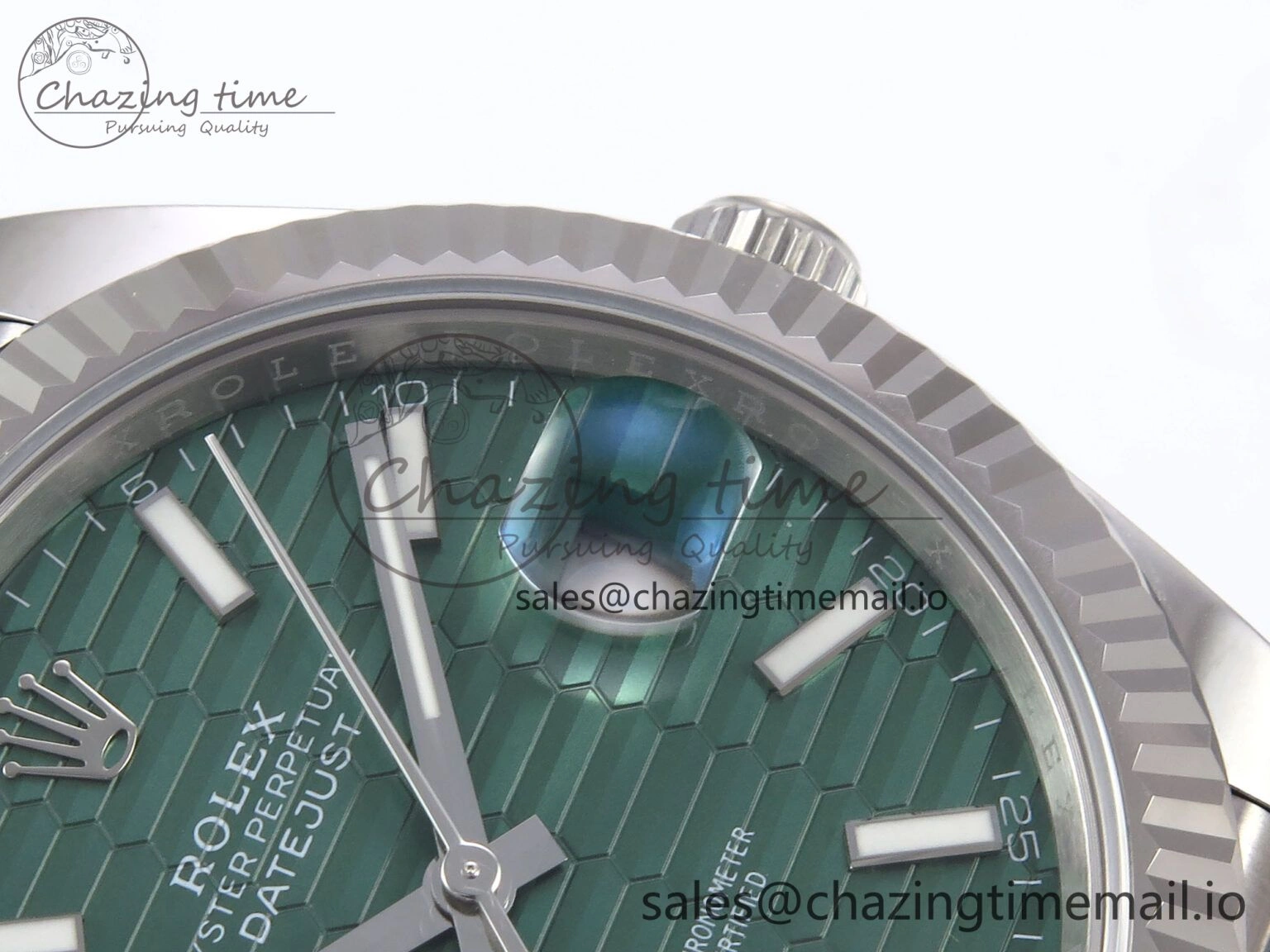 Vibrant DateJust 41 126334 EWEF Best Edition Green Textured Dial on Jubilee Bracelet A 1039