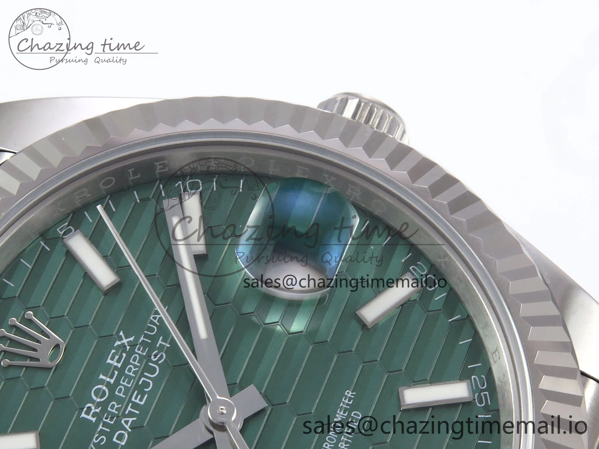 Vibrant DateJust 41 126334 EWEF Best Edition Green Textured Dial on Jubilee Bracelet A 1039