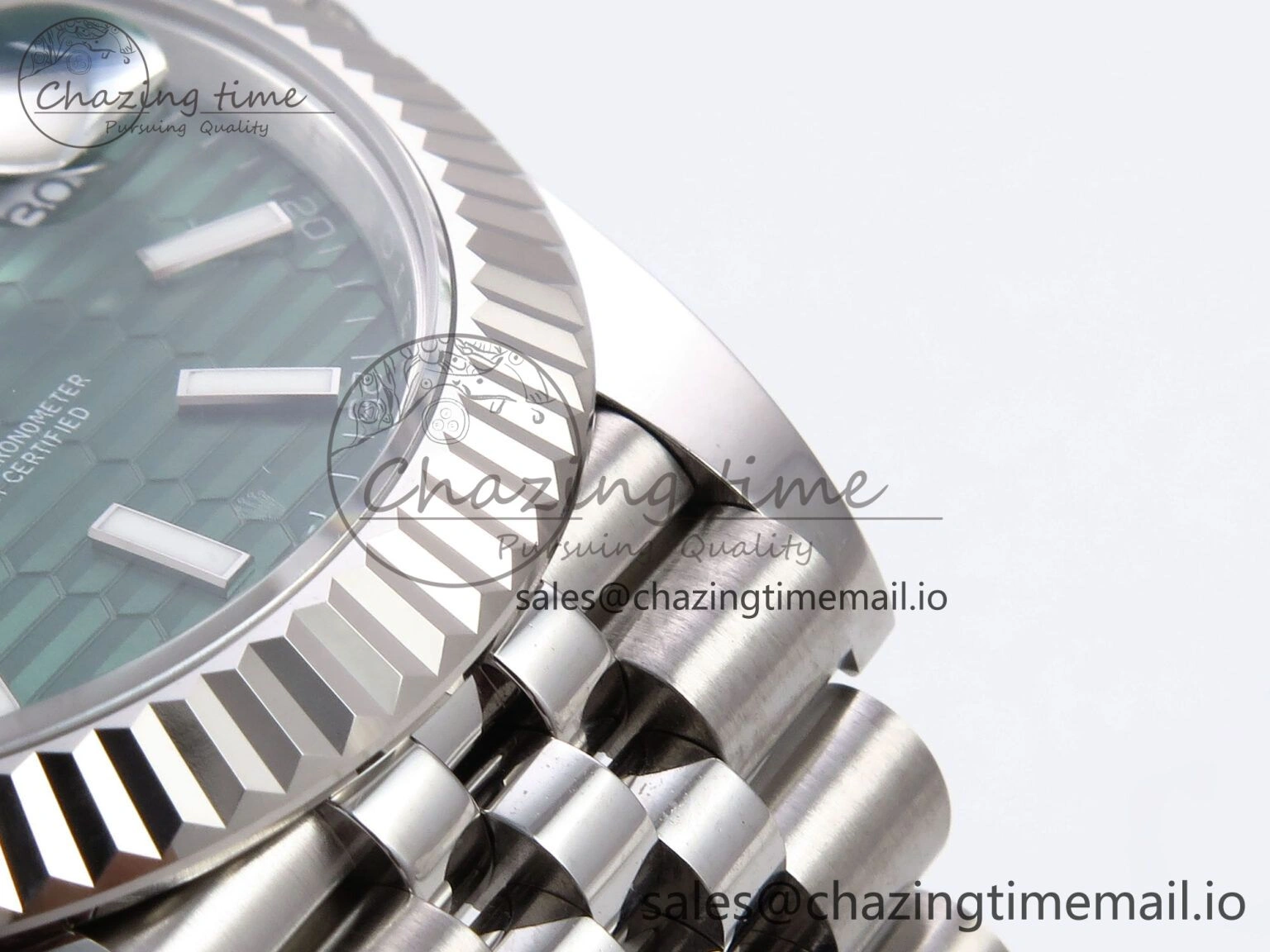Vibrant DateJust 41 126334 EWEF Best Edition Green Textured Dial on Jubilee Bracelet A 1039
