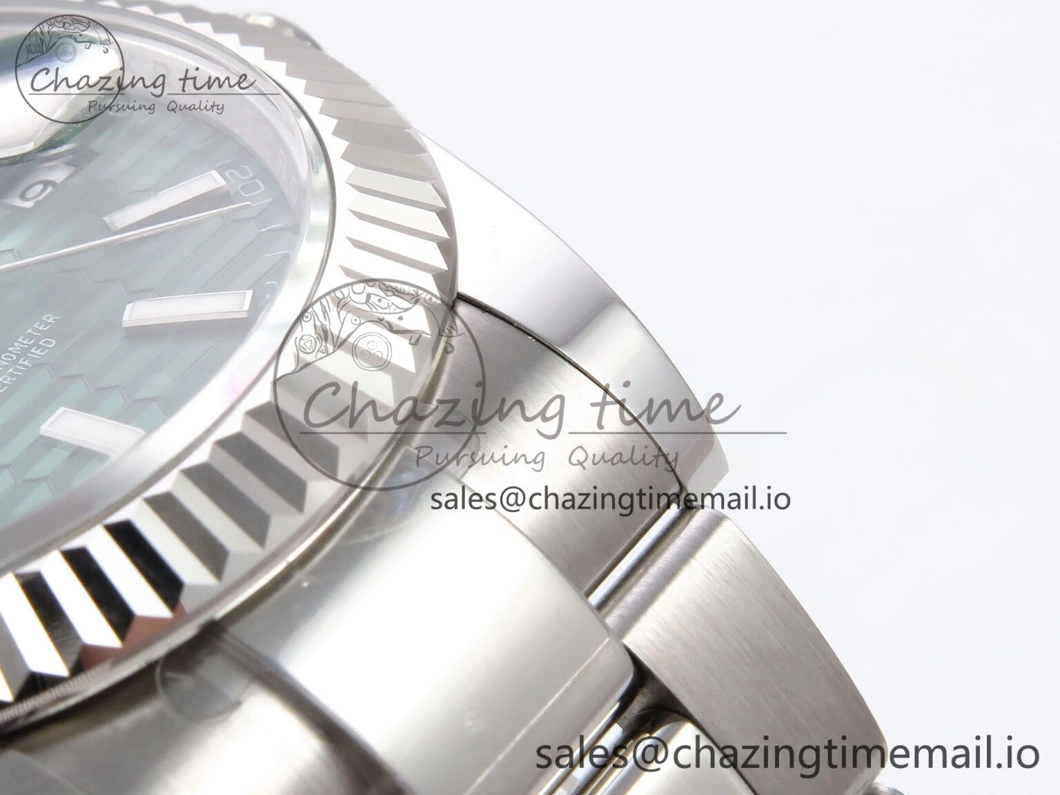 Practical DateJust 41 126334 EWEF Best Edition Green Textured Dial on Oyster Bracelet A 1051