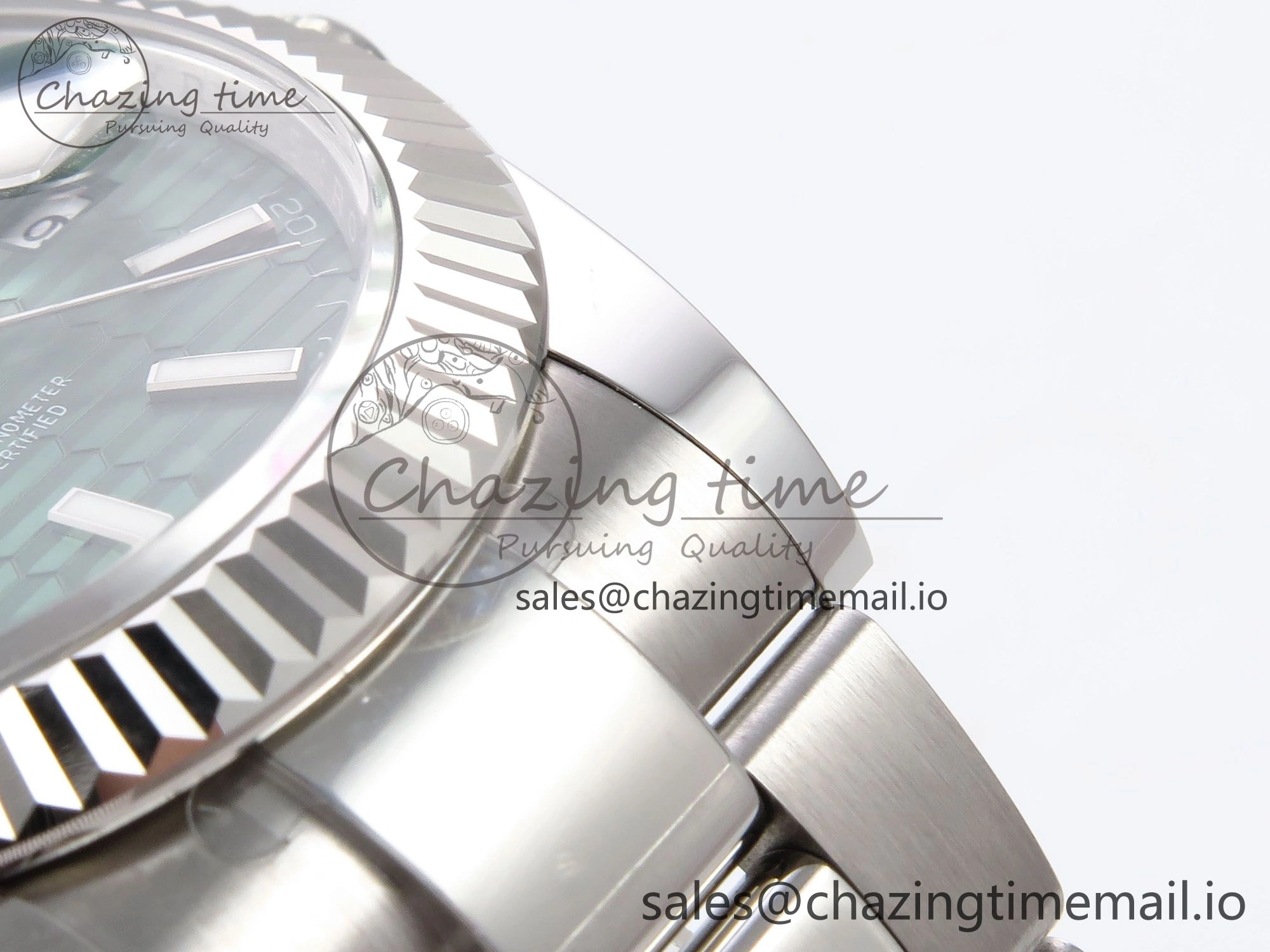 Practical DateJust 41 126334 EWEF Best Edition Green Textured Dial on Oyster Bracelet A 1051