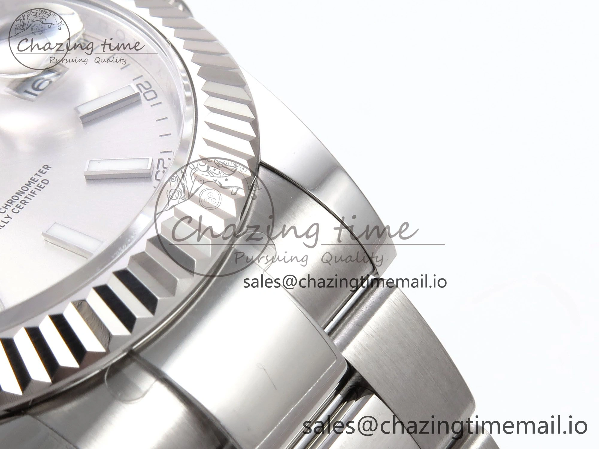 DateJust 41 126334 EWEF Best Edition Silver Stick Dial on Oyster Bracelet A Refined 1056