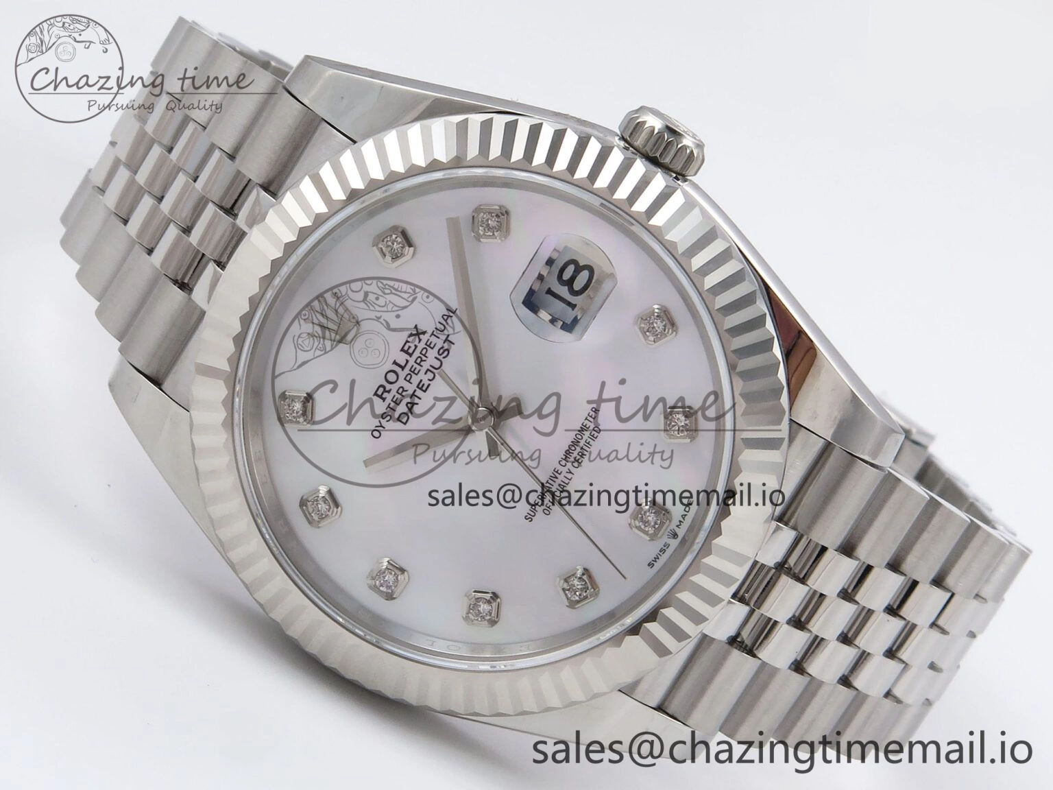 DateJust 41 126334 EWEF Best Edition White MOP Dial on Jubilee Bracelet A Durable 1037