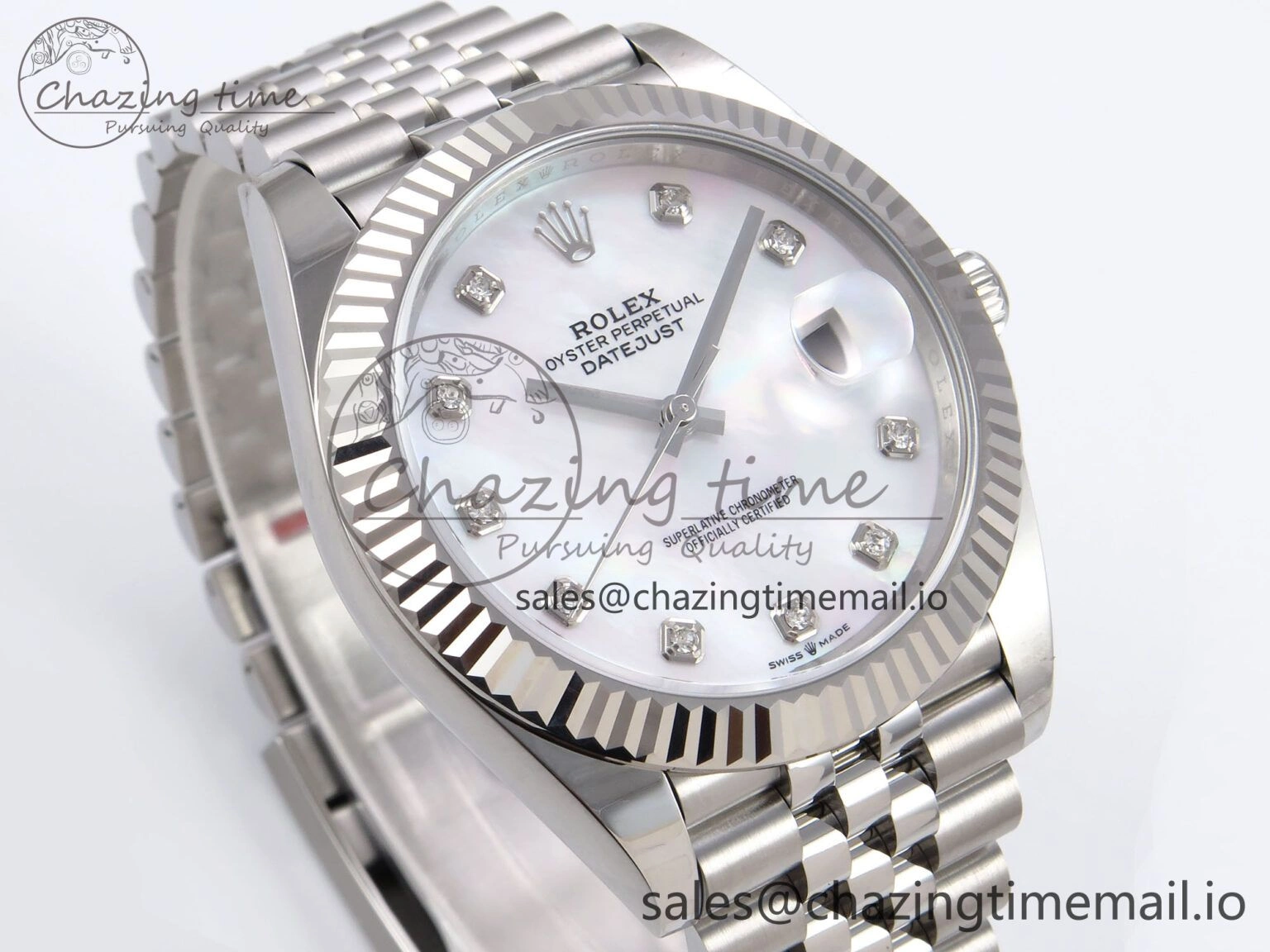DateJust 41 126334 EWEF Best Edition White MOP Dial on Jubilee Bracelet A Durable 1037