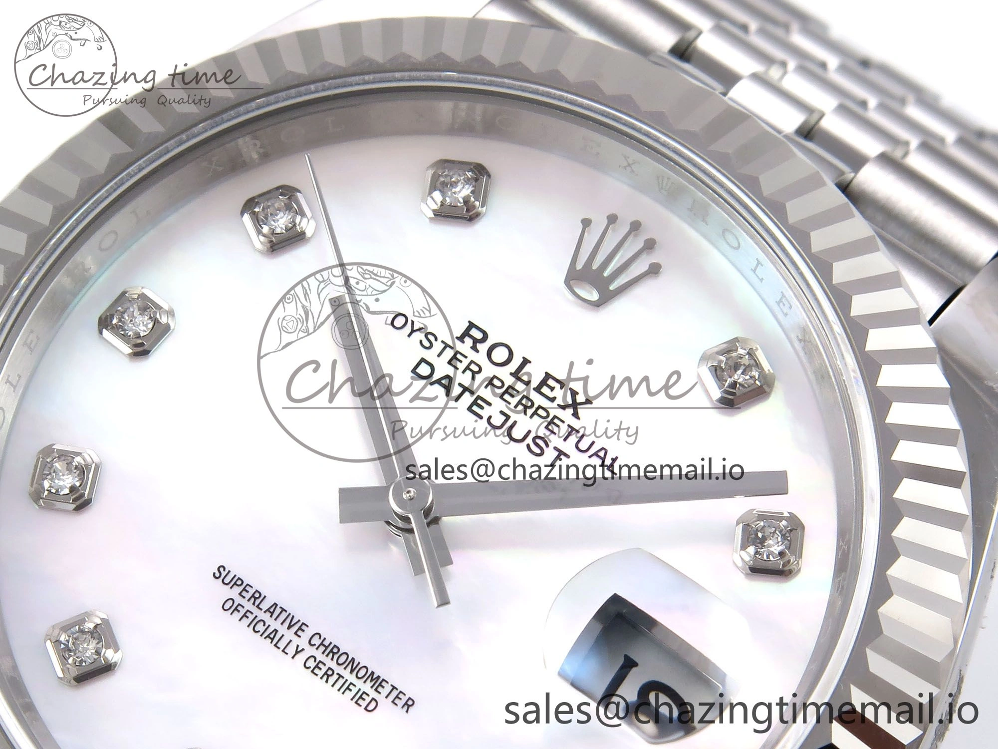 DateJust 41 126334 EWEF Best Edition White MOP Dial on Jubilee Bracelet A Durable 1037