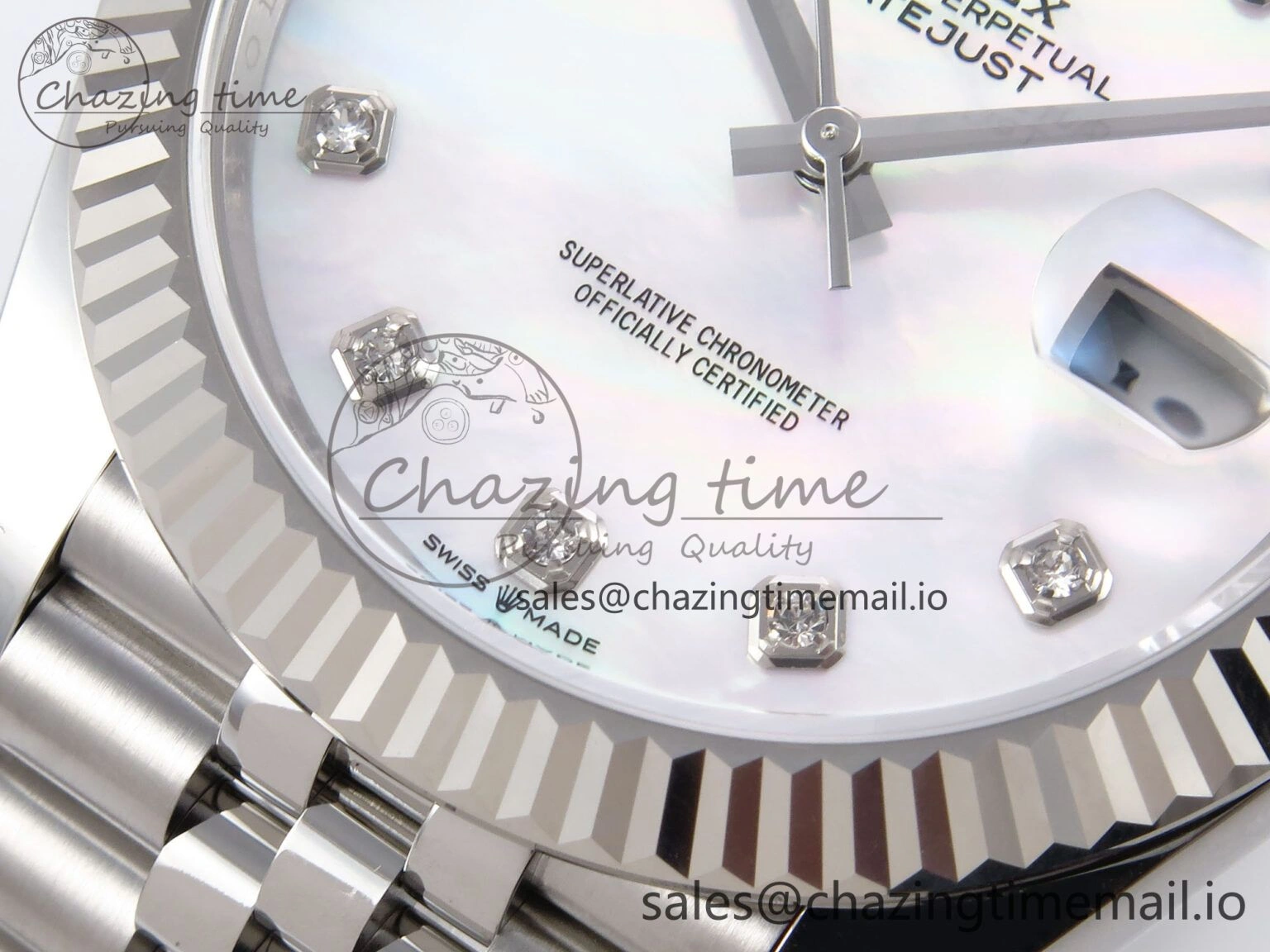 DateJust 41 126334 EWEF Best Edition White MOP Dial on Jubilee Bracelet A Durable 1037