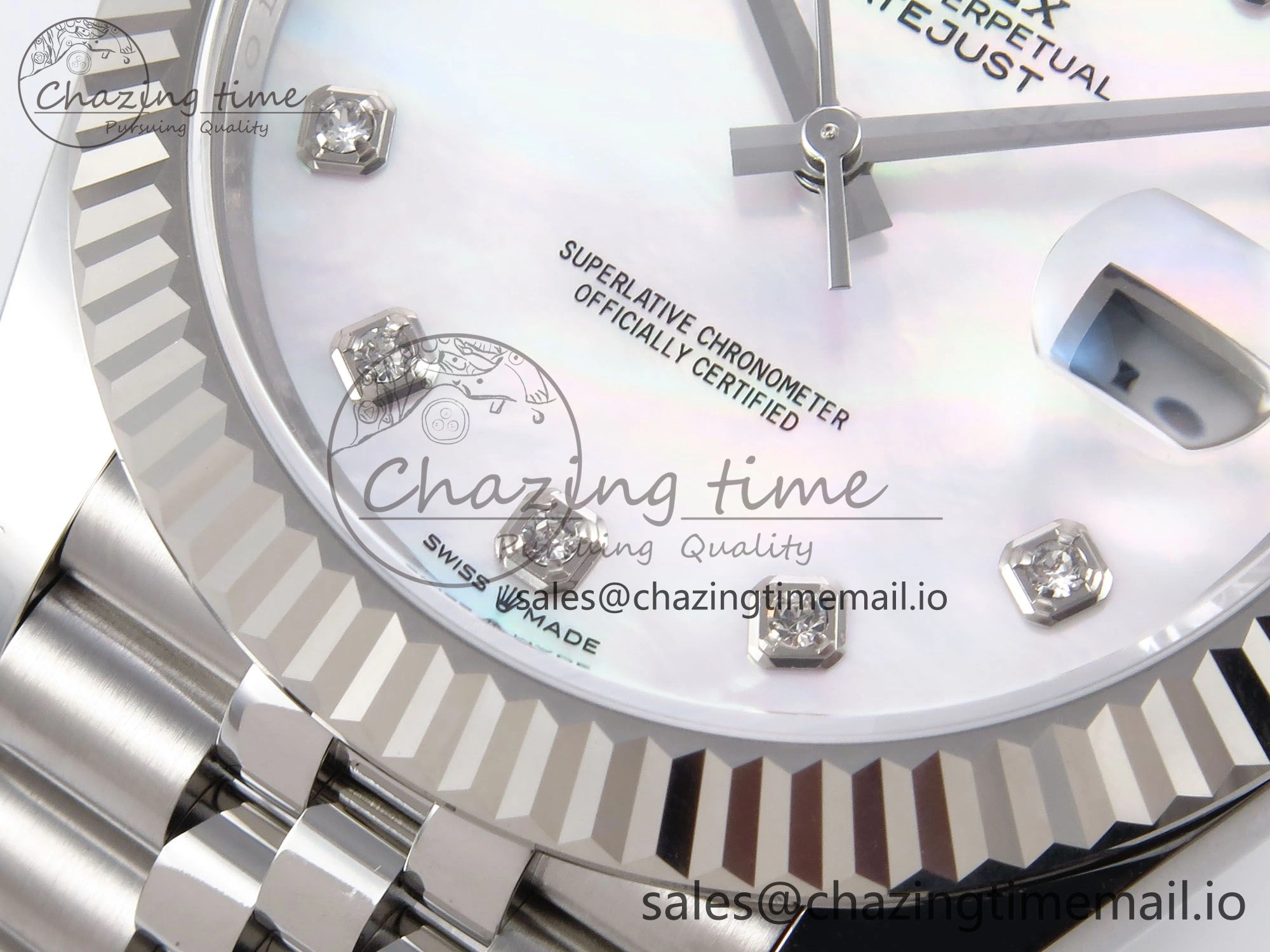 DateJust 41 126334 EWEF Best Edition White MOP Dial on Jubilee Bracelet A Durable 1037