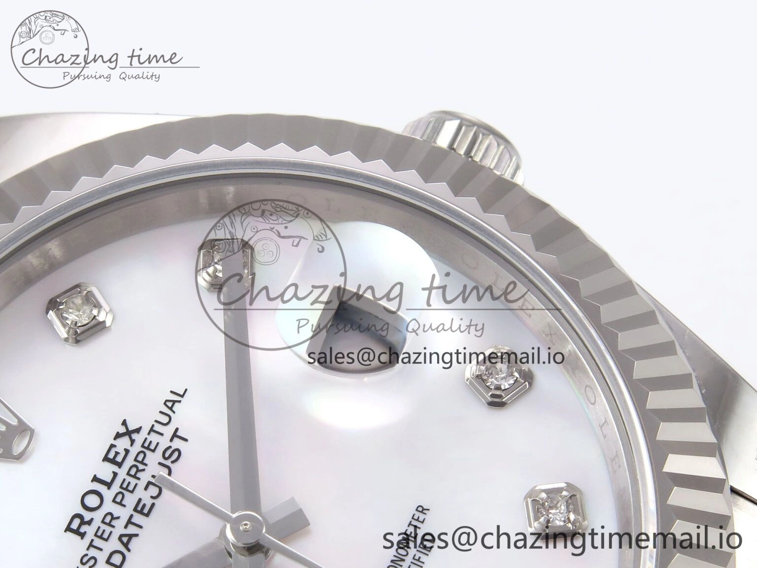 EyeCatching DateJust 41 126334 EWEF Best Edition White MOP Dial on Oyster Bracelet A 1052
