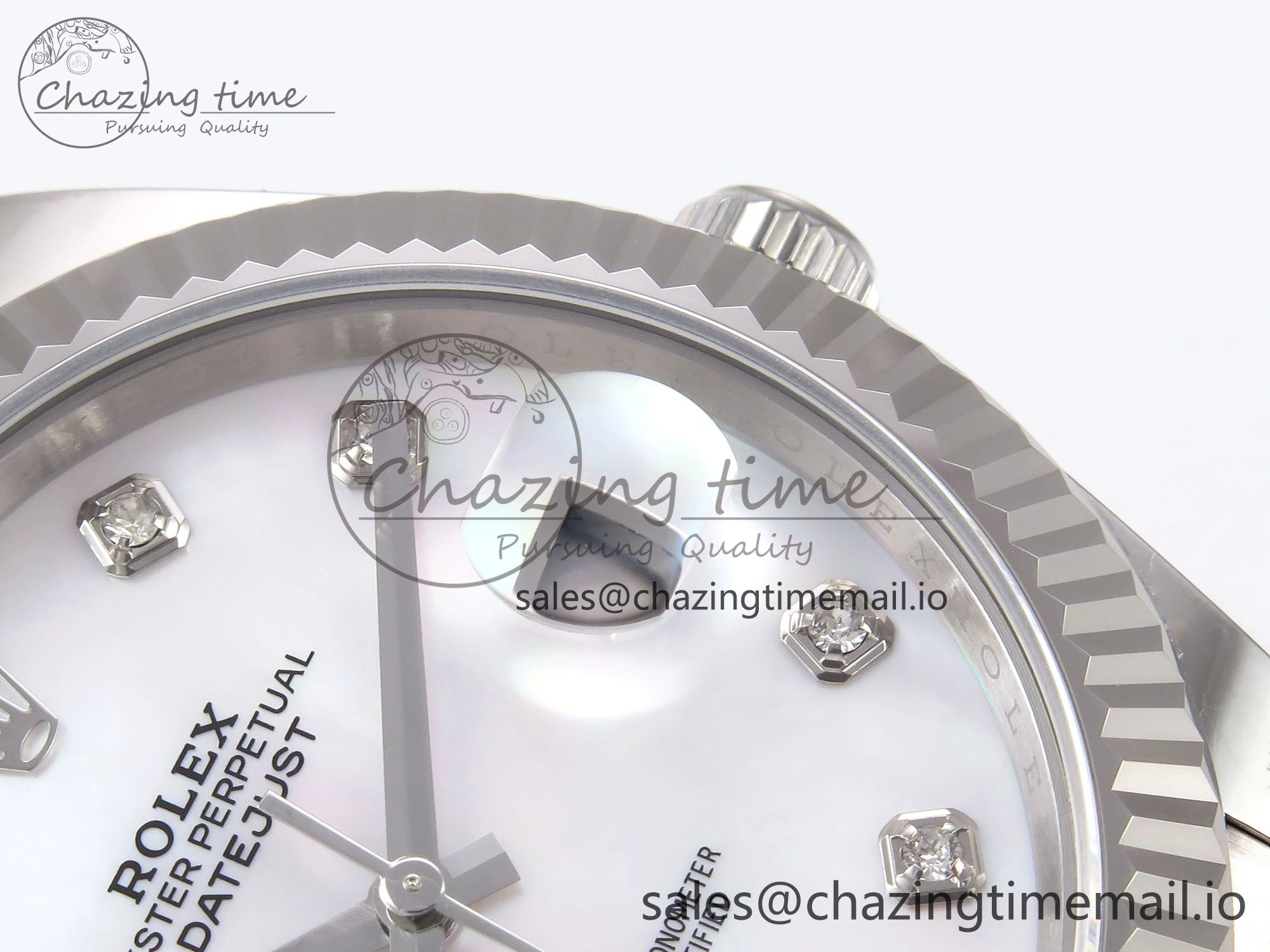 EyeCatching DateJust 41 126334 EWEF Best Edition White MOP Dial on Oyster Bracelet A 1052