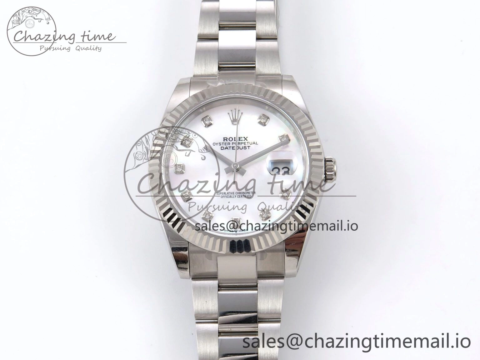 EyeCatching DateJust 41 126334 EWEF Best Edition White MOP Dial on Oyster Bracelet A 1052