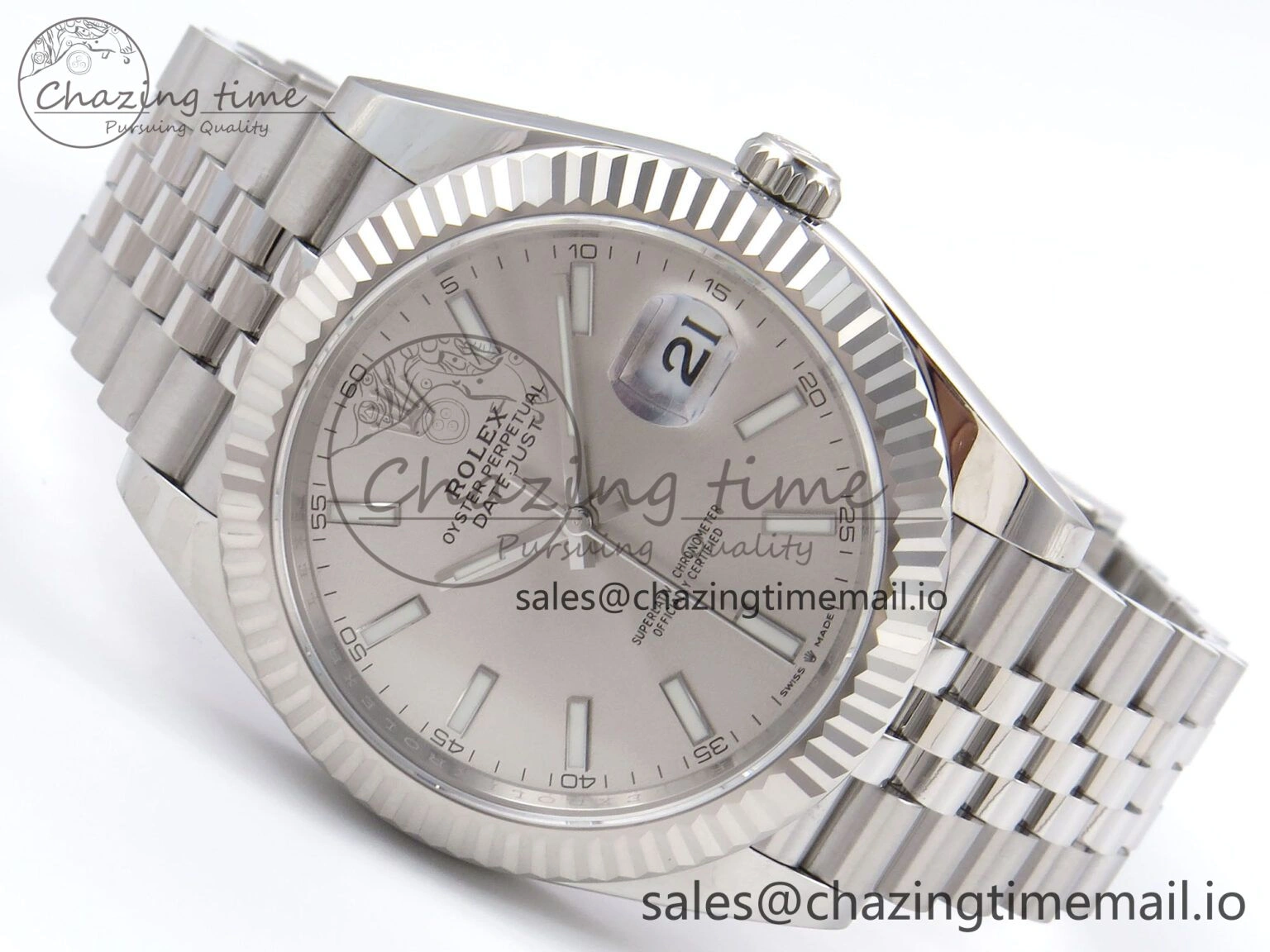 DateJust 41 126334 EWEF Best Edition White Silver Dial on Jubilee Bracelet A FlexibleFit 1043