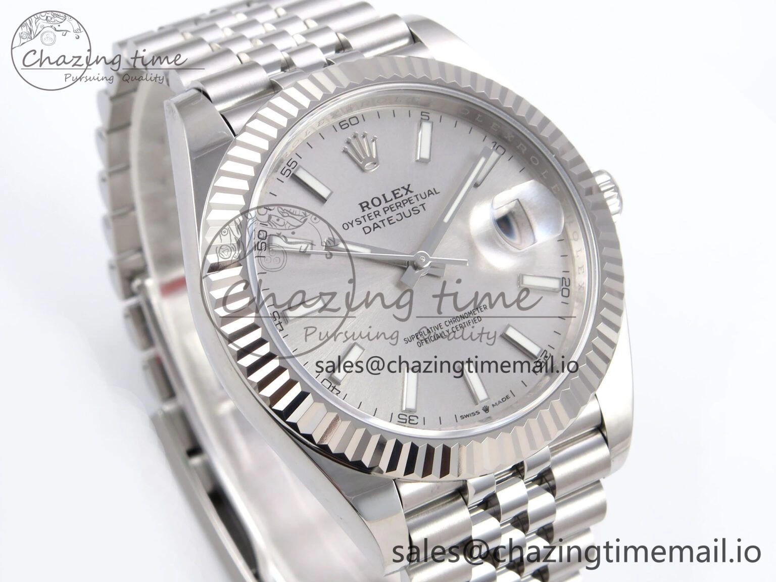 DateJust 41 126334 EWEF Best Edition White Silver Dial on Jubilee Bracelet A FlexibleFit 1043