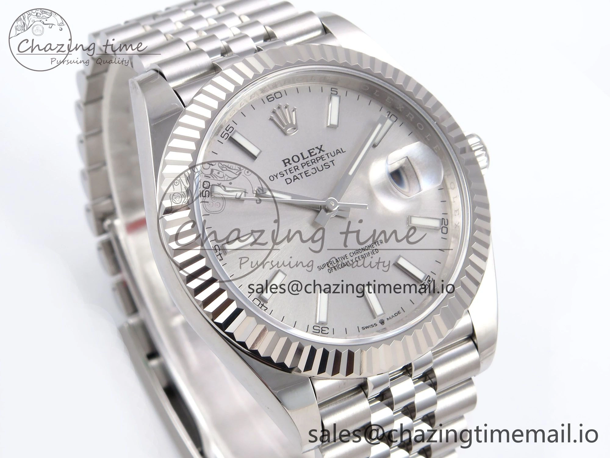 DateJust 41 126334 EWEF Best Edition White Silver Dial on Jubilee Bracelet A FlexibleFit 1043
