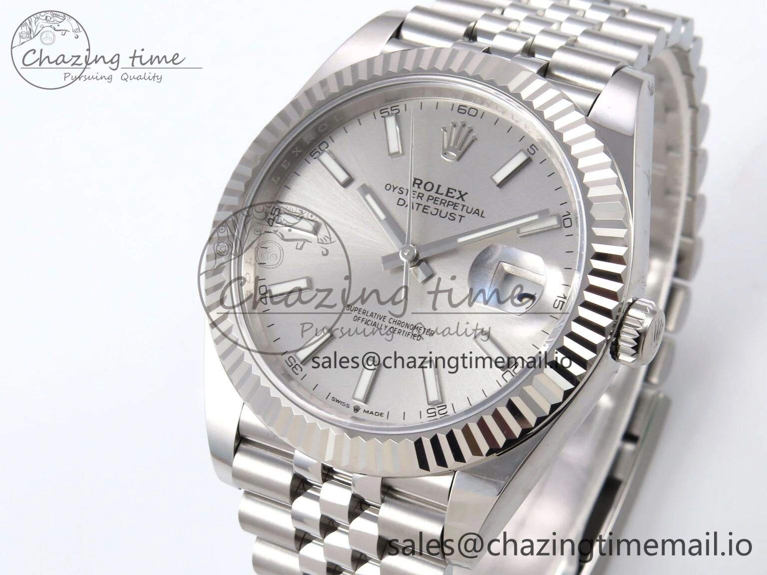 DateJust 41 126334 EWEF Best Edition White Silver Dial on Jubilee Bracelet A FlexibleFit 1043
