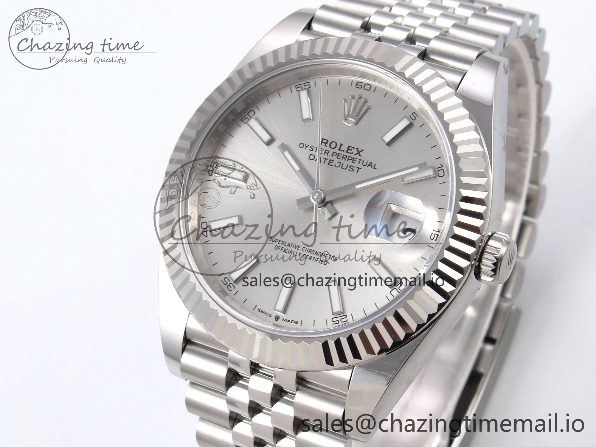 DateJust 41 126334 EWEF Best Edition White Silver Dial on Jubilee Bracelet A FlexibleFit 1043
