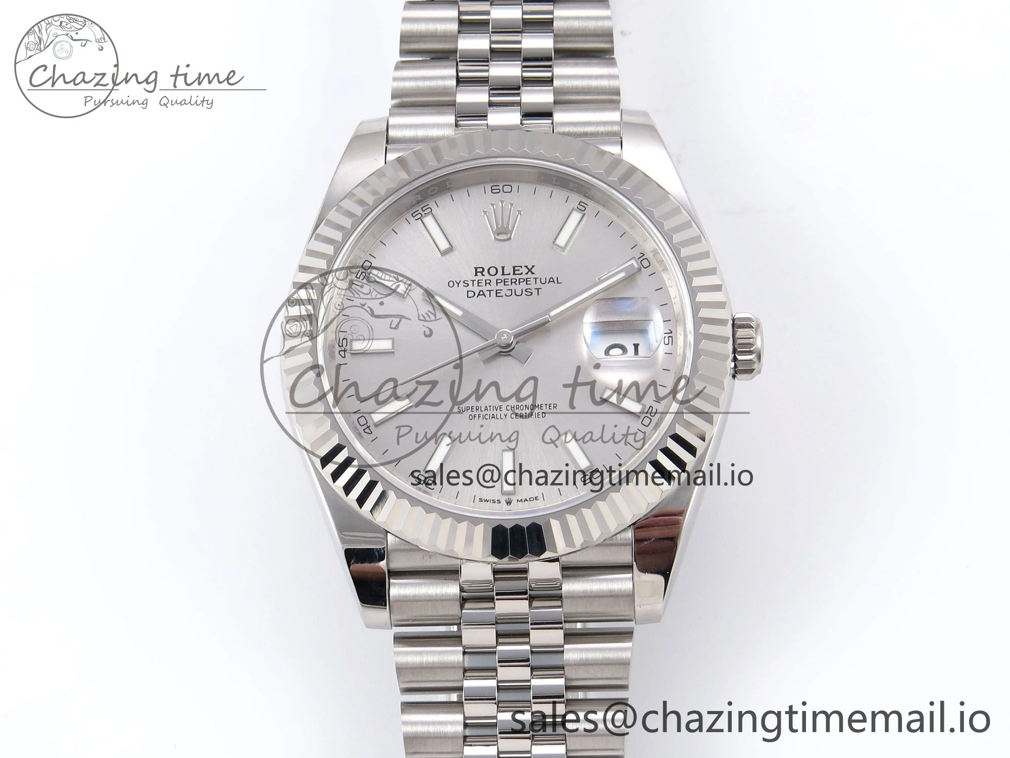DateJust 41 126334 EWEF Best Edition White Silver Dial on Jubilee Bracelet A FlexibleFit 1043