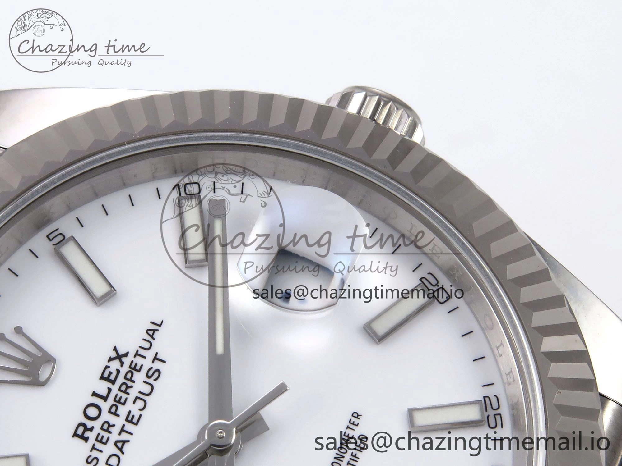 Flexible DateJust 41 126334 EWEF Best Edition White Stick Dial on Jubilee Bracelet A 1049