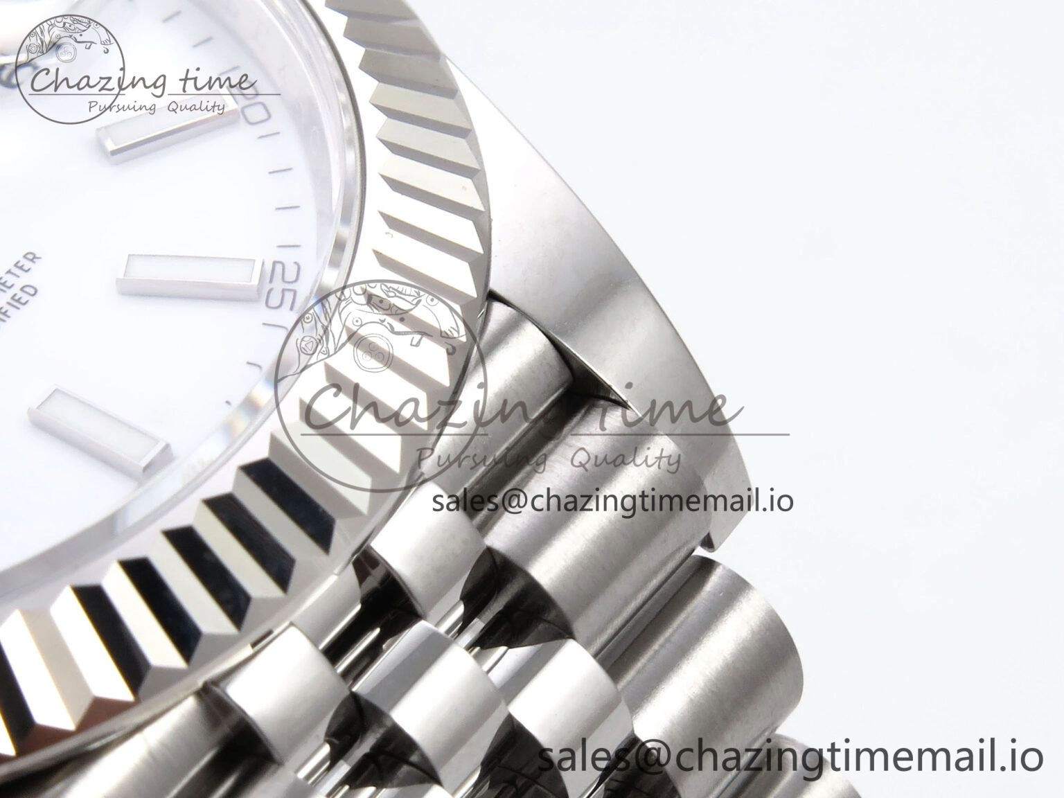 Flexible DateJust 41 126334 EWEF Best Edition White Stick Dial on Jubilee Bracelet A 1049
