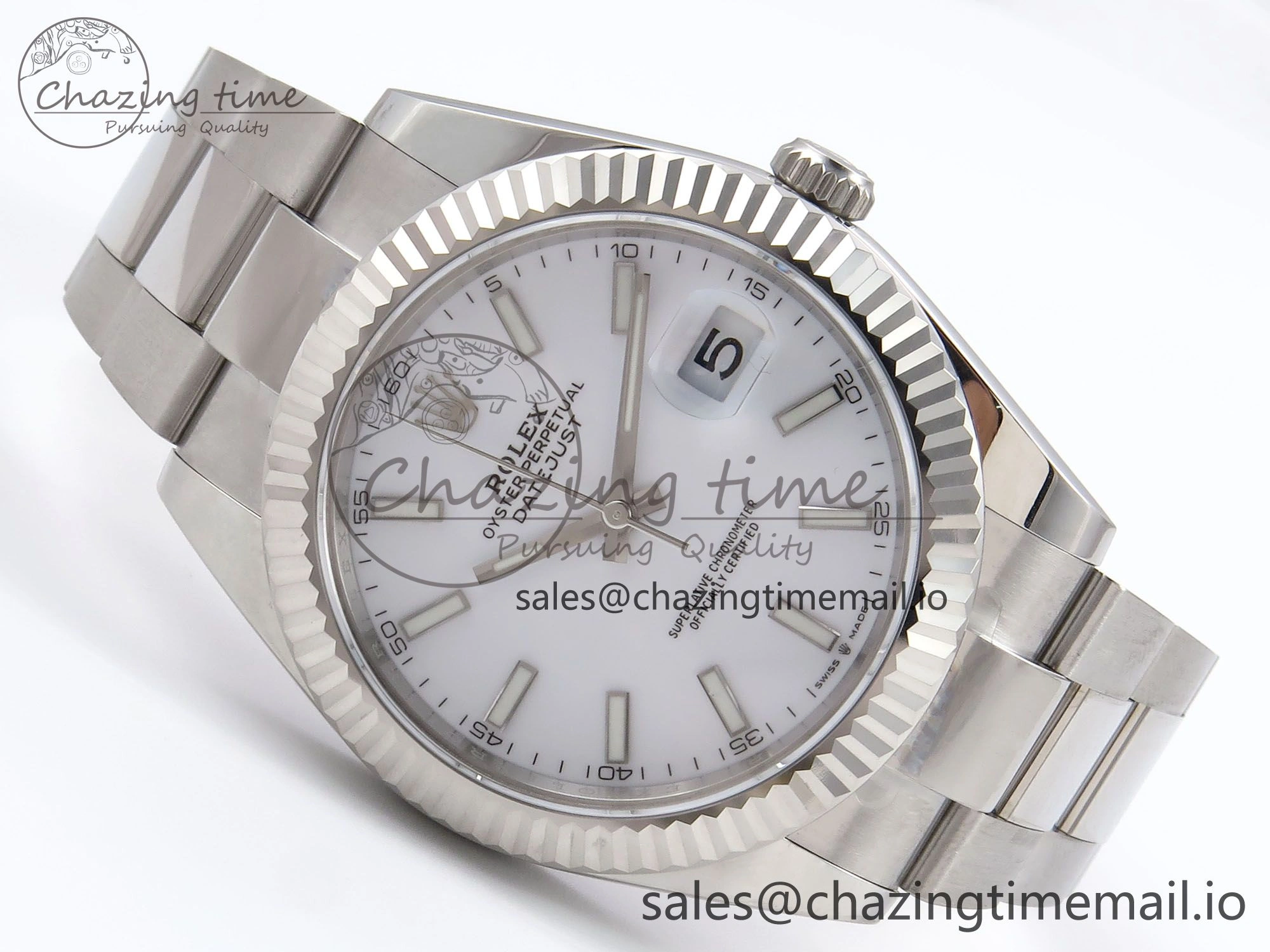 DateJust 41 126334 EWEF Best Edition White Stick Dial on Oyster Bracelet A Youthful 1061