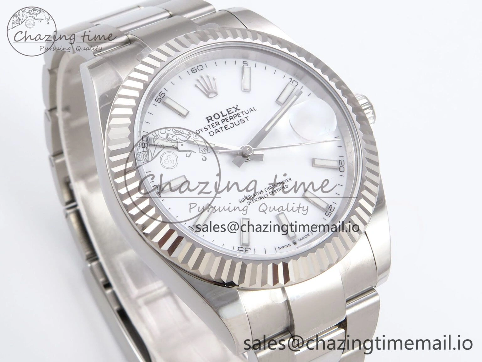 DateJust 41 126334 EWEF Best Edition White Stick Dial on Oyster Bracelet A Youthful 1061