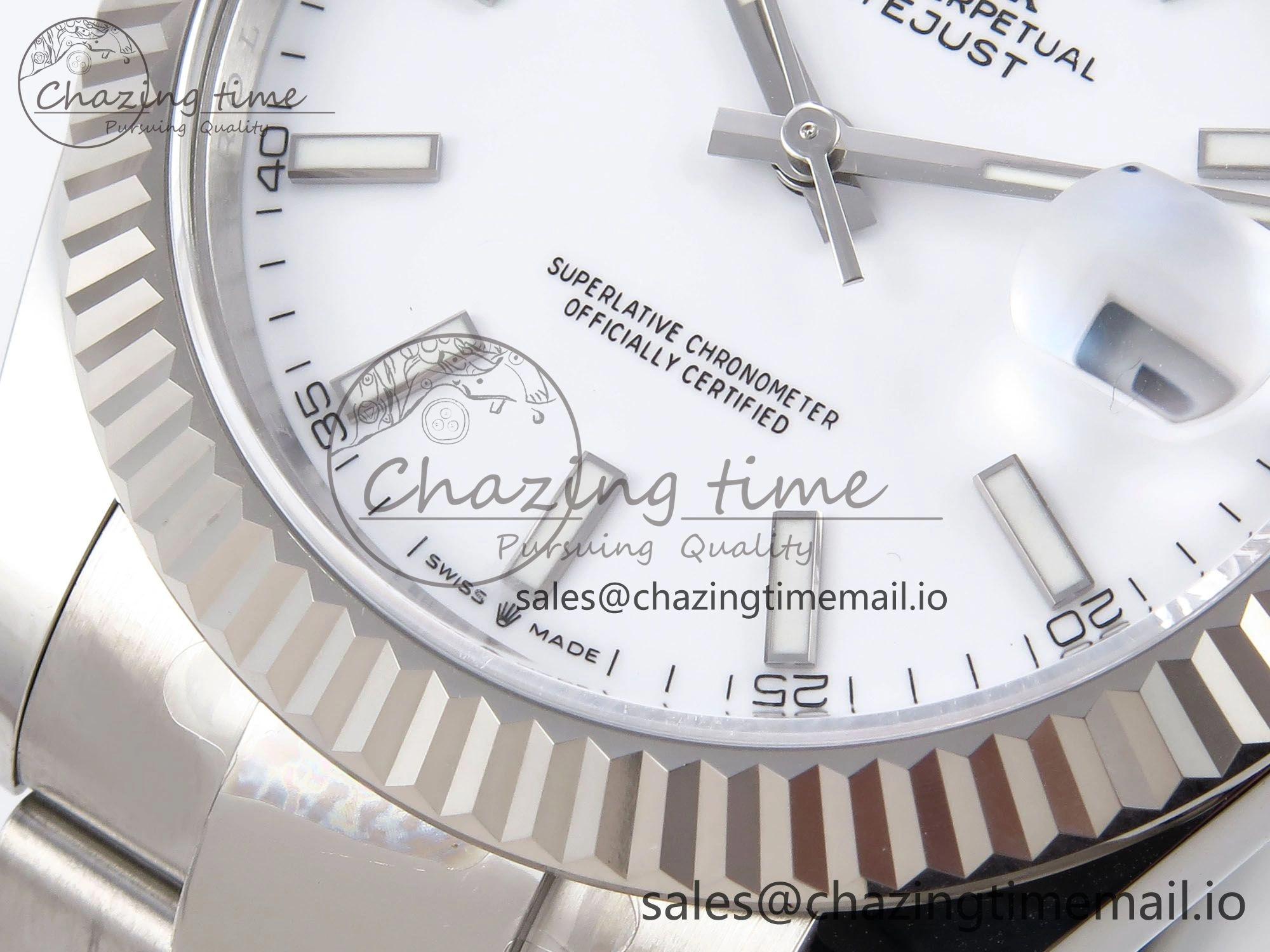 DateJust 41 126334 EWEF Best Edition White Stick Dial on Oyster Bracelet A Youthful 1061