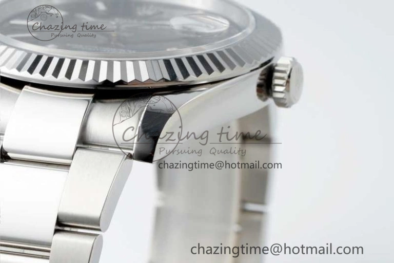 DateJust 41 126334 NTF 1:1 Best Edition 904L Steel Black Stick Dial on Oyster Bracelet VR Unisex 2286