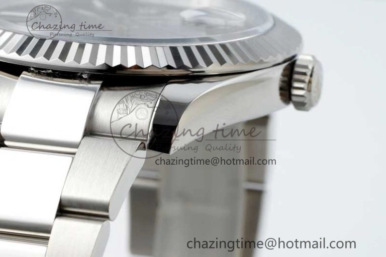 Casual DateJust 41 126334 NTF 1:1 Best Edition 904L Steel Blue Stick Dial on Oyster Bracelet VR 2280