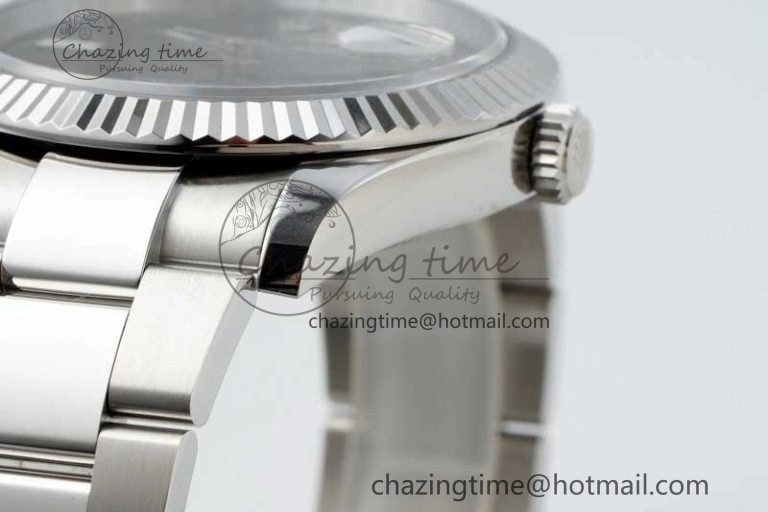 DateJust 41 126334 NTF 1:1 Best Edition 904L Steel Gray Dial Green Roman on Oyster Bracelet VR Casual 2285