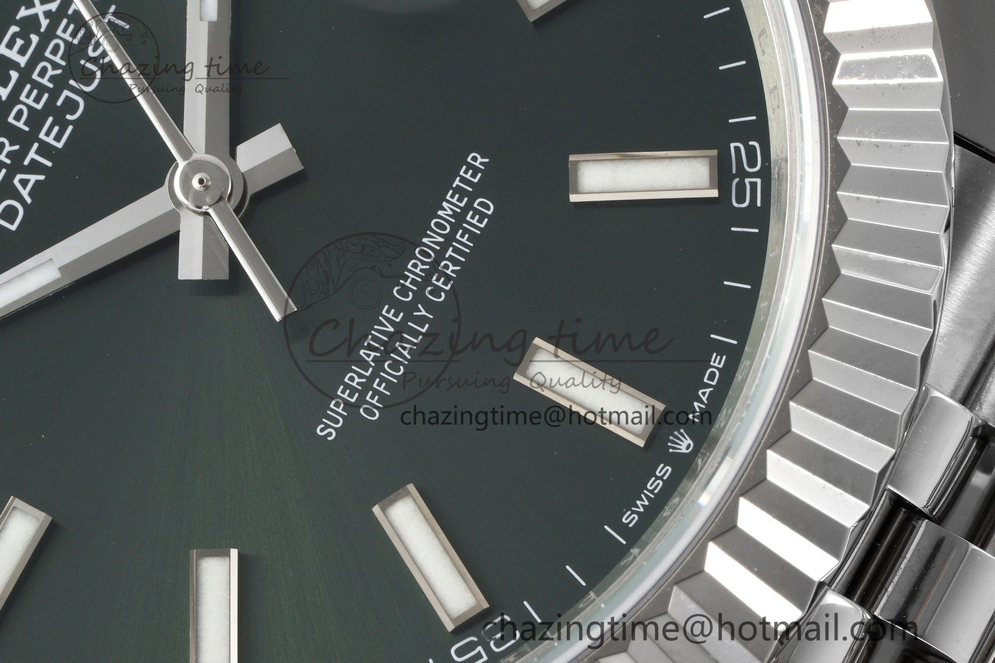 Cozy DateJust 41 126334 NTF 1:1 Best Edition 904L Steel Green Stick Dial on Jubilee Bracelet VR 2155