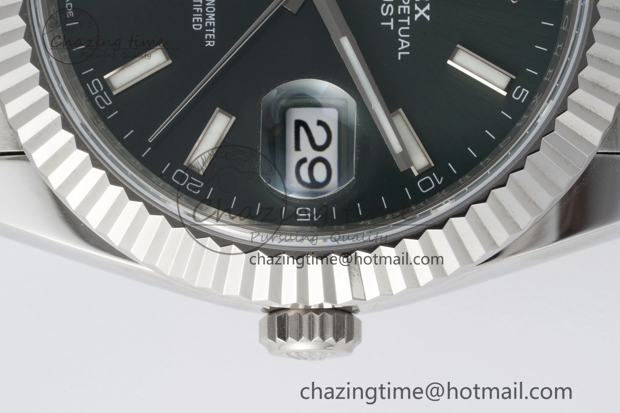 Cozy DateJust 41 126334 NTF 1:1 Best Edition 904L Steel Green Stick Dial on Jubilee Bracelet VR 2155
