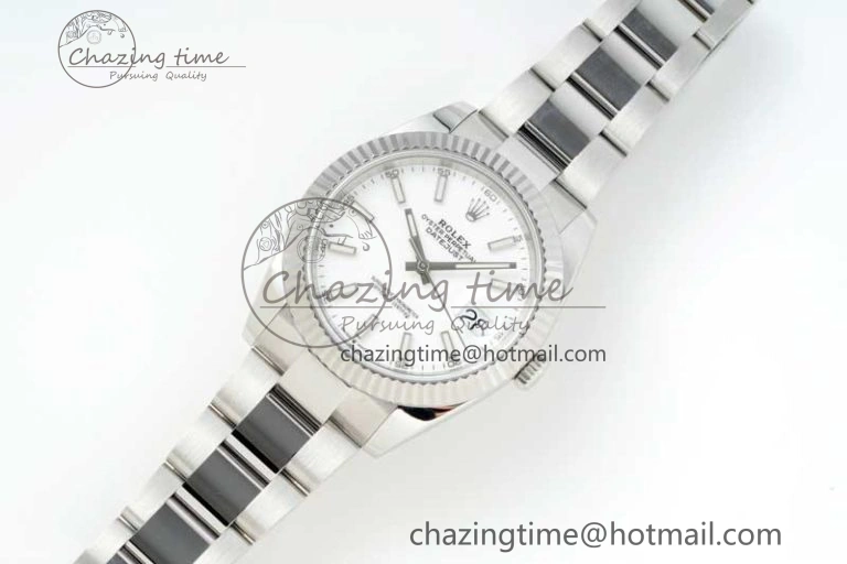 Chic DateJust 41 126334 NTF 1:1 Best Edition 904L Steel White Stick Dial on Oyster Bracelet VR 2281