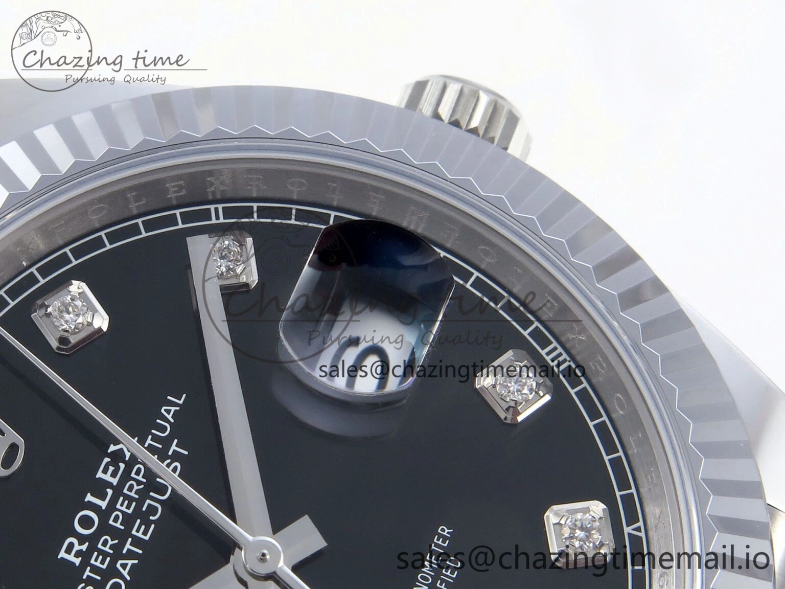 DateJust 41 126334 QF+ 1:1 Best Edition 904L Steel Black Diamonds Dial on SS Jubilee Bracelet VR Durable 937