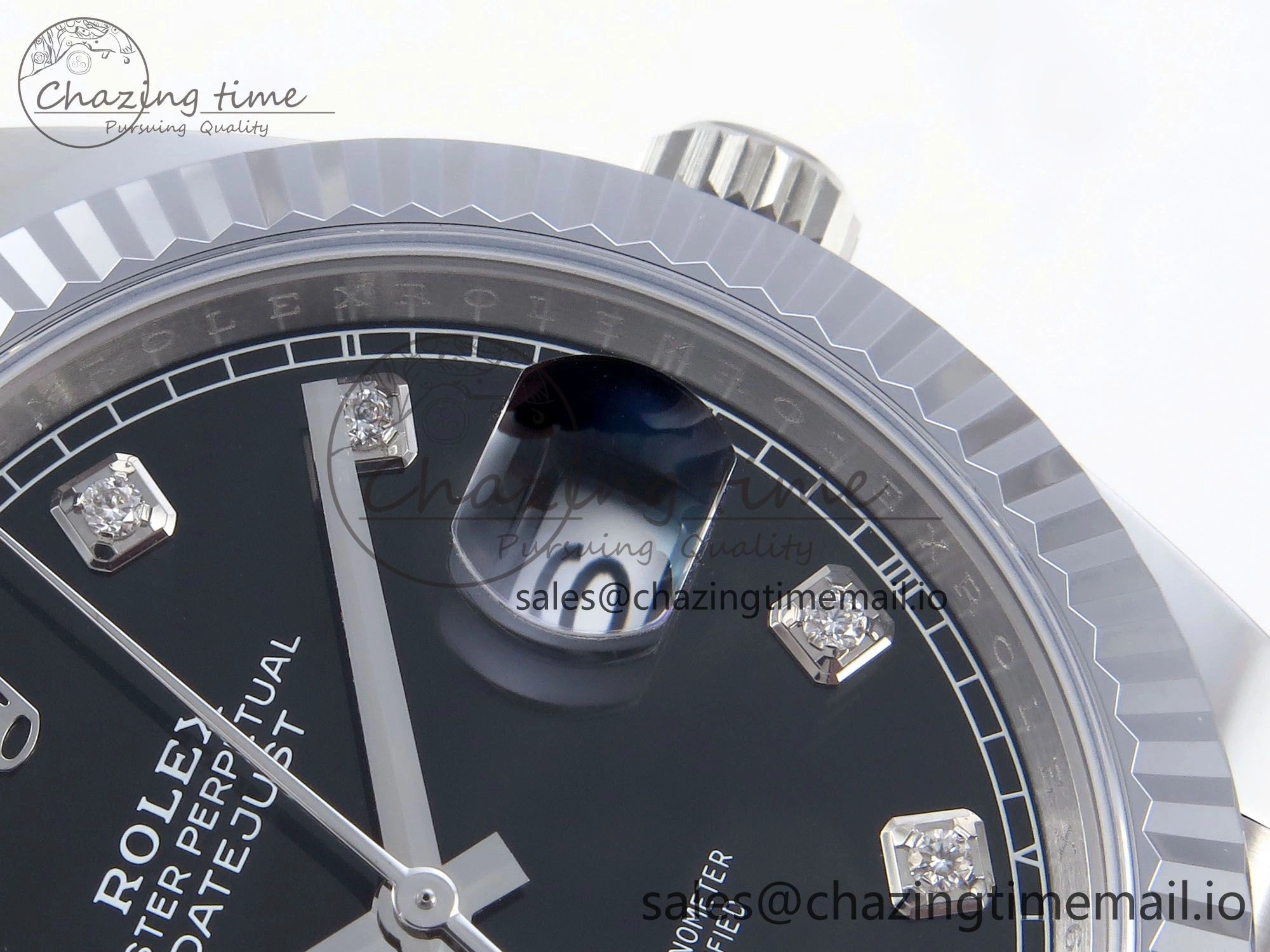 DateJust 41 126334 QF+ 1:1 Best Edition 904L Steel Black Diamonds Dial on SS Jubilee Bracelet VR Durable 937